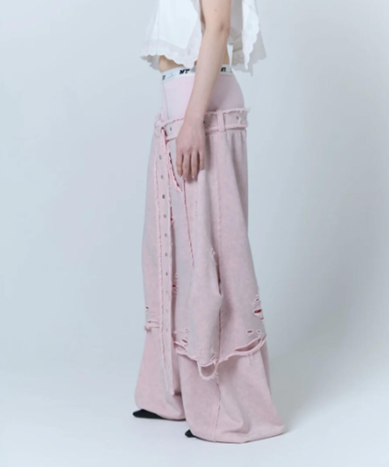 neith./ネイス/Boxer Destroyed Sweat Pants