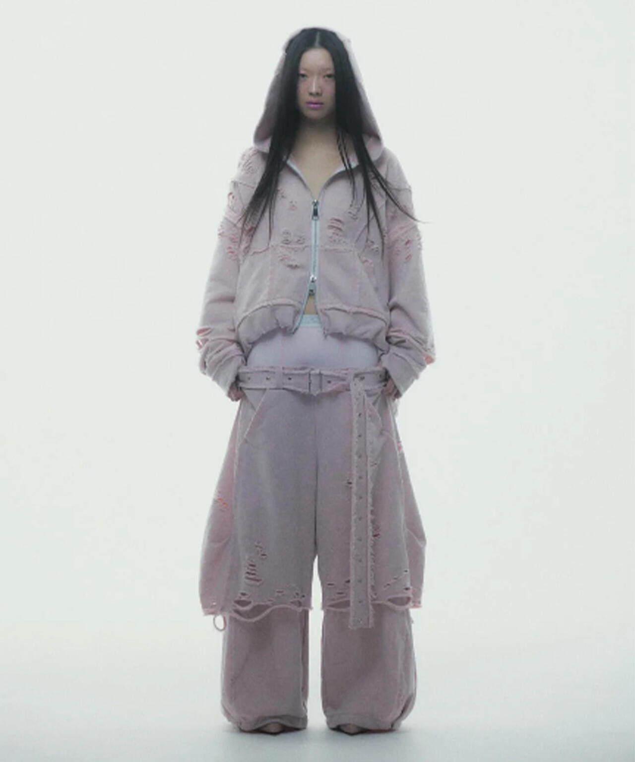 neith./ネイス/Boxer Destroyed Sweat Pants