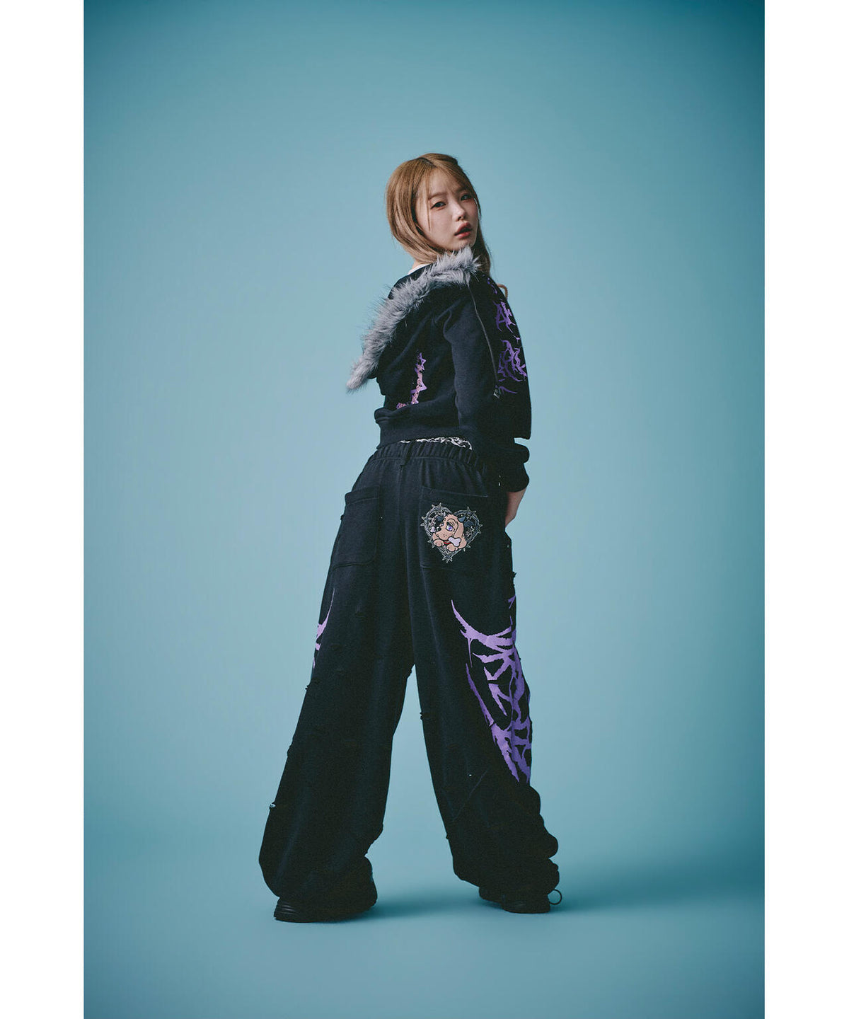 GALFY/ガルフィー/×松本いちか 小悪魔犬ダブルウエストパンツ