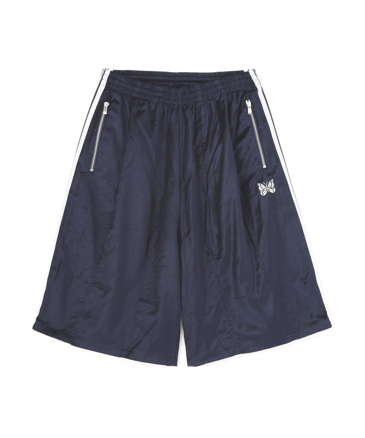 NEEDLES/ニードルズ/【LHP EXCLUSIVE】H.D.TRACK SHORTS - C/PE VELOUR(NAVY)