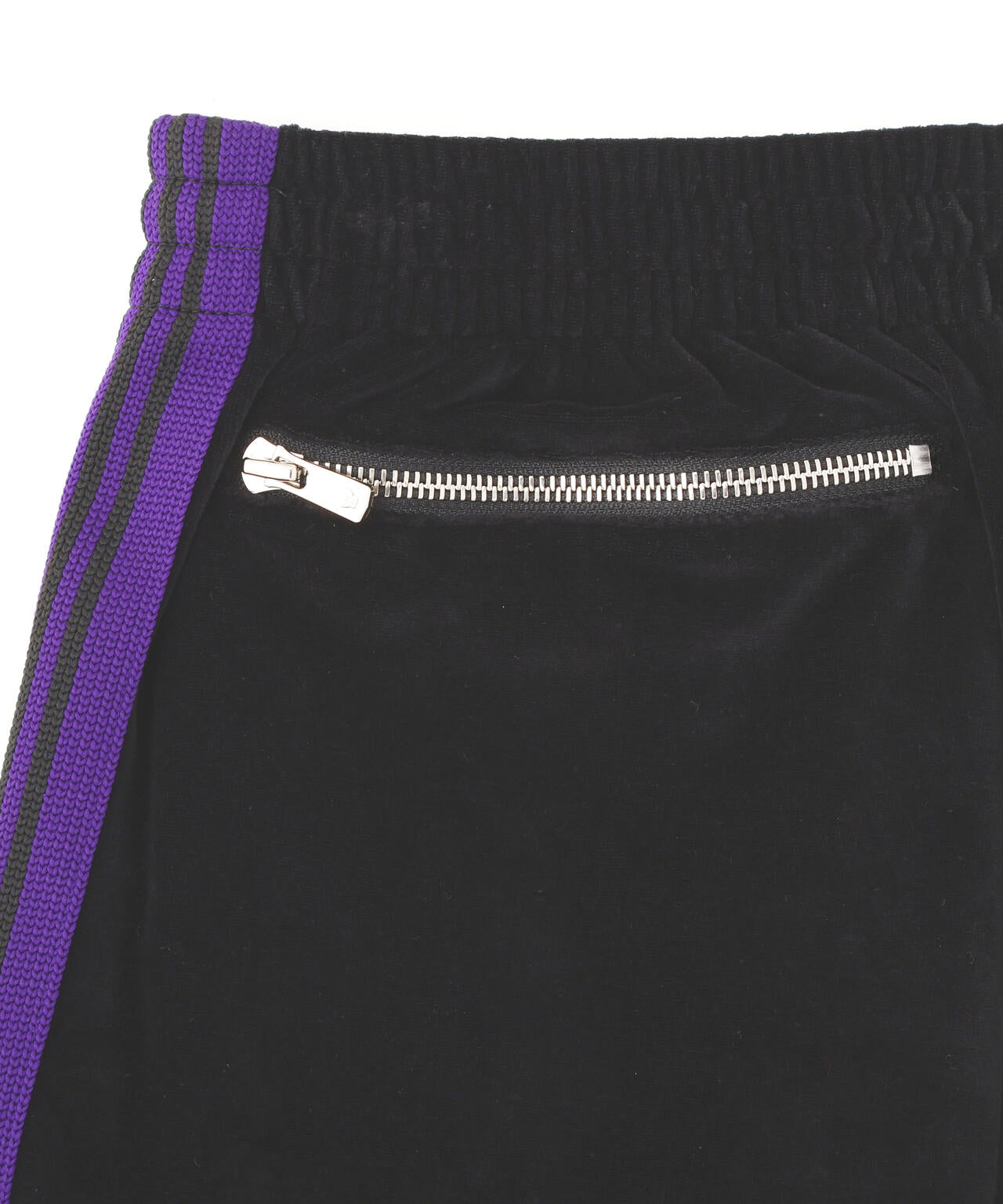 NEEDLES/ニードルズ/【LHP EXCLUSIVE】H.D.TRACK SHORTS - C/PE VELOUR(BLACK)