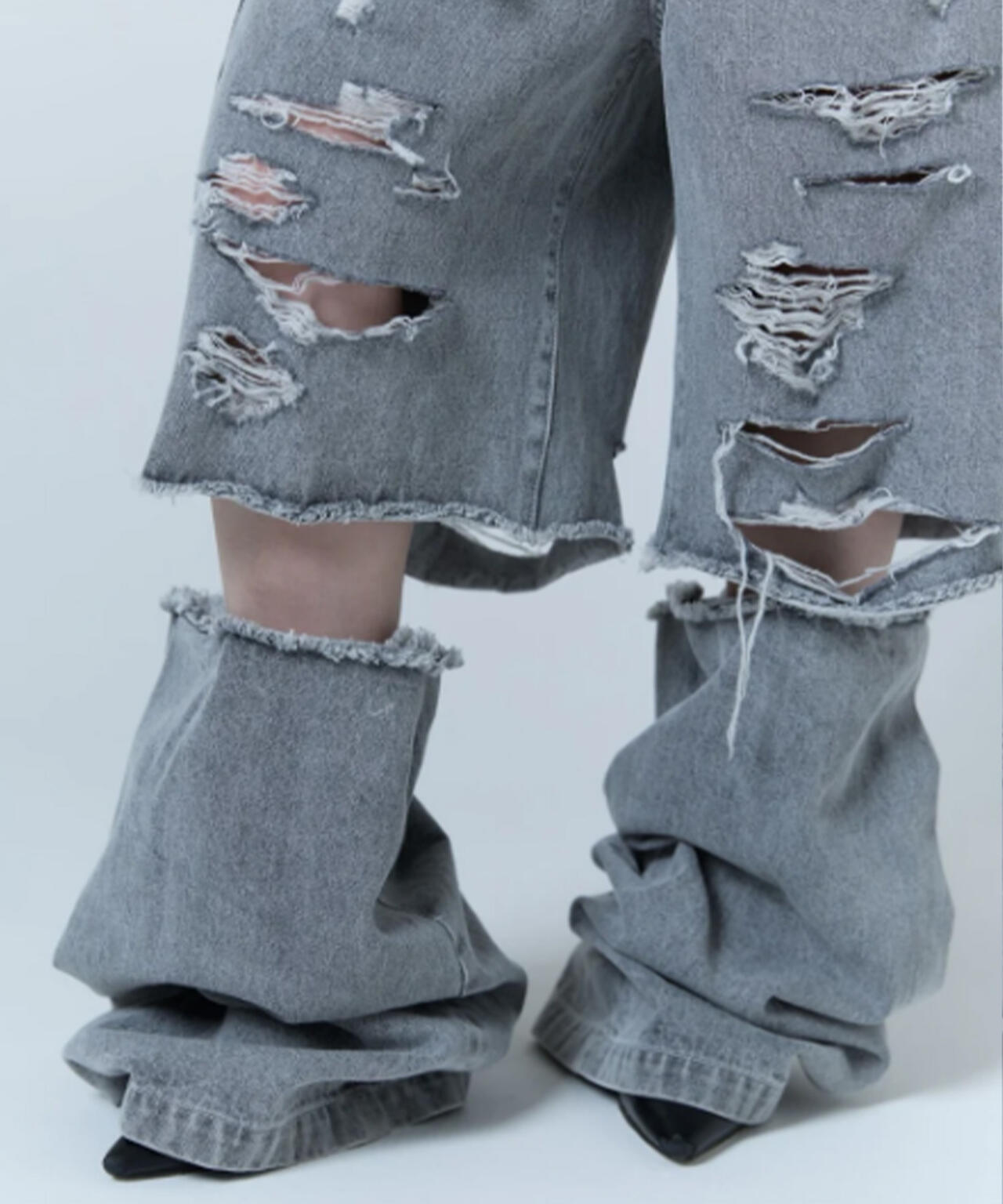 neith./ネイス/Destroyed Denim and Leg cover