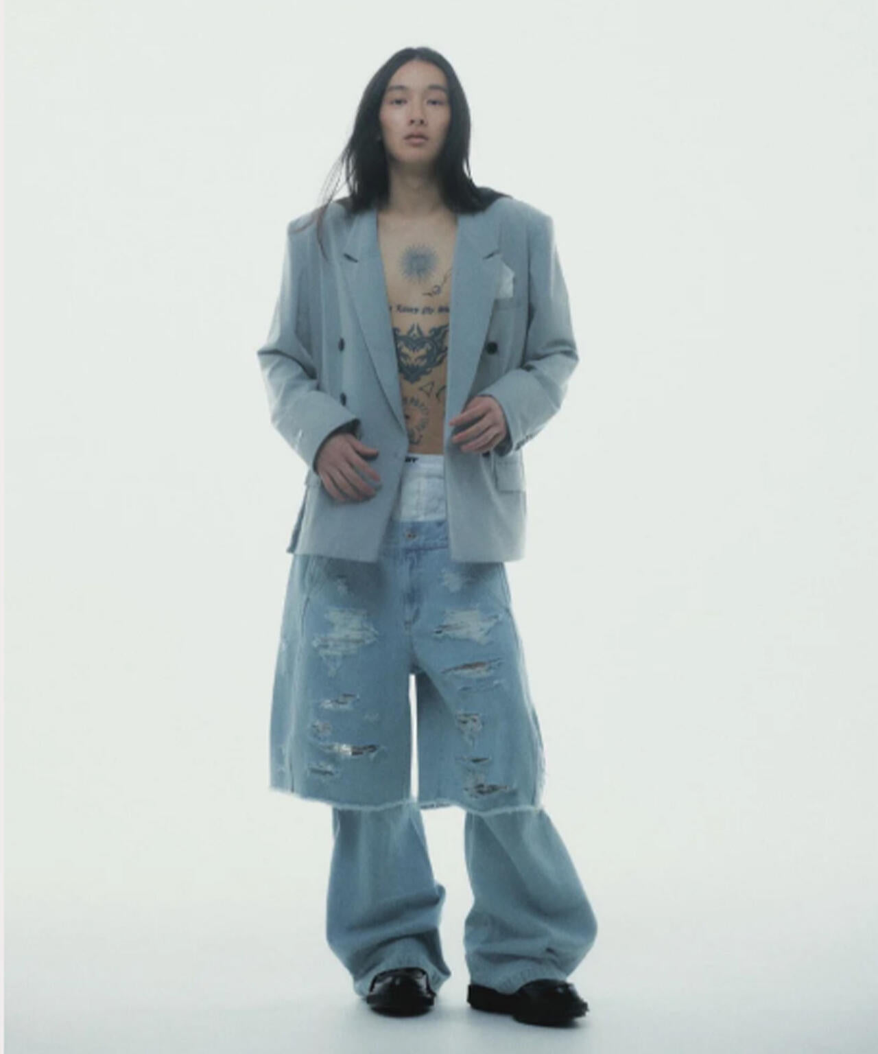 neith./ネイス/Destroyed Denim and Leg cover