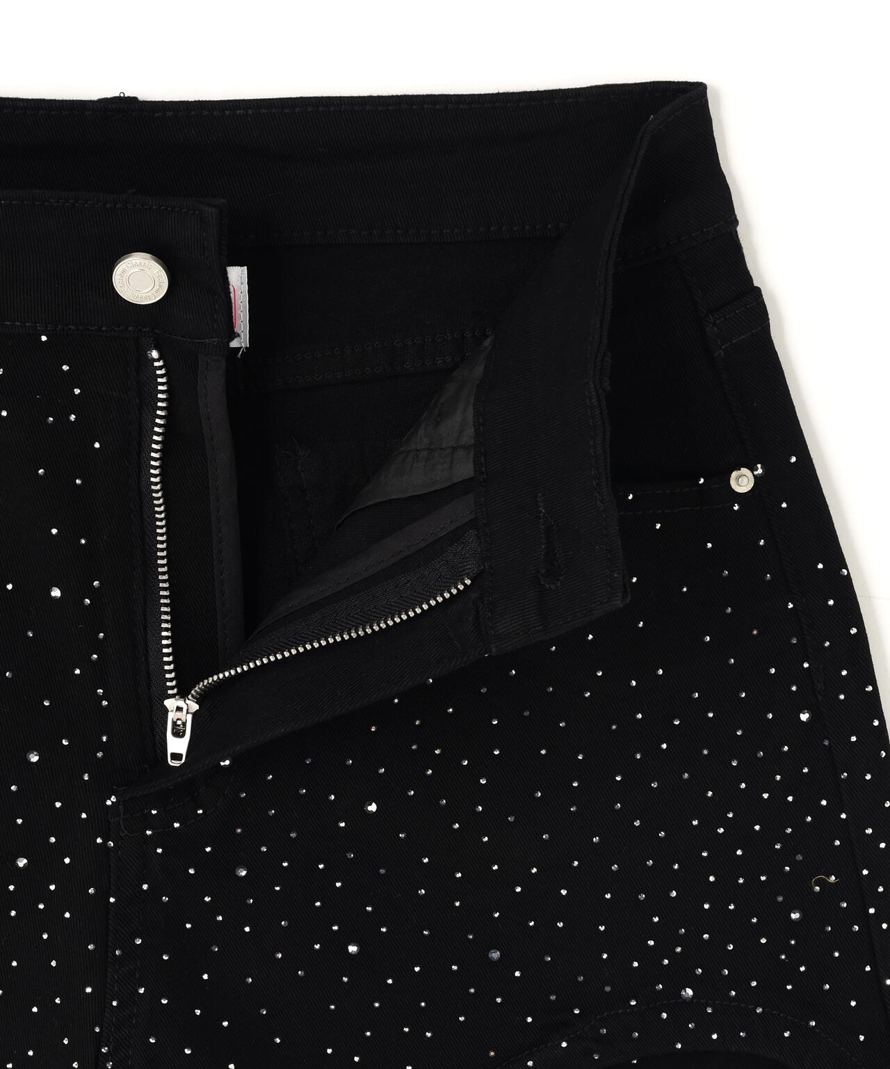 MAVYTH/メヴィス/RHINESTONE FADED DENIM SHORTS