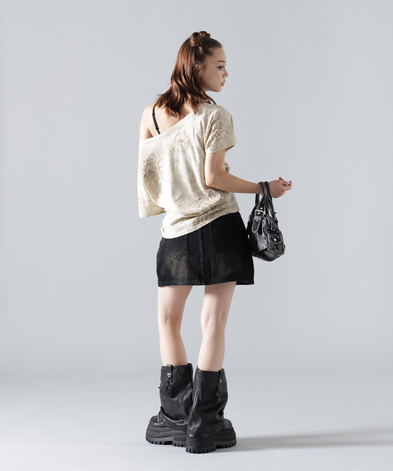 MAVYTH/メヴィス/RHINESTONE MINI SKIRT