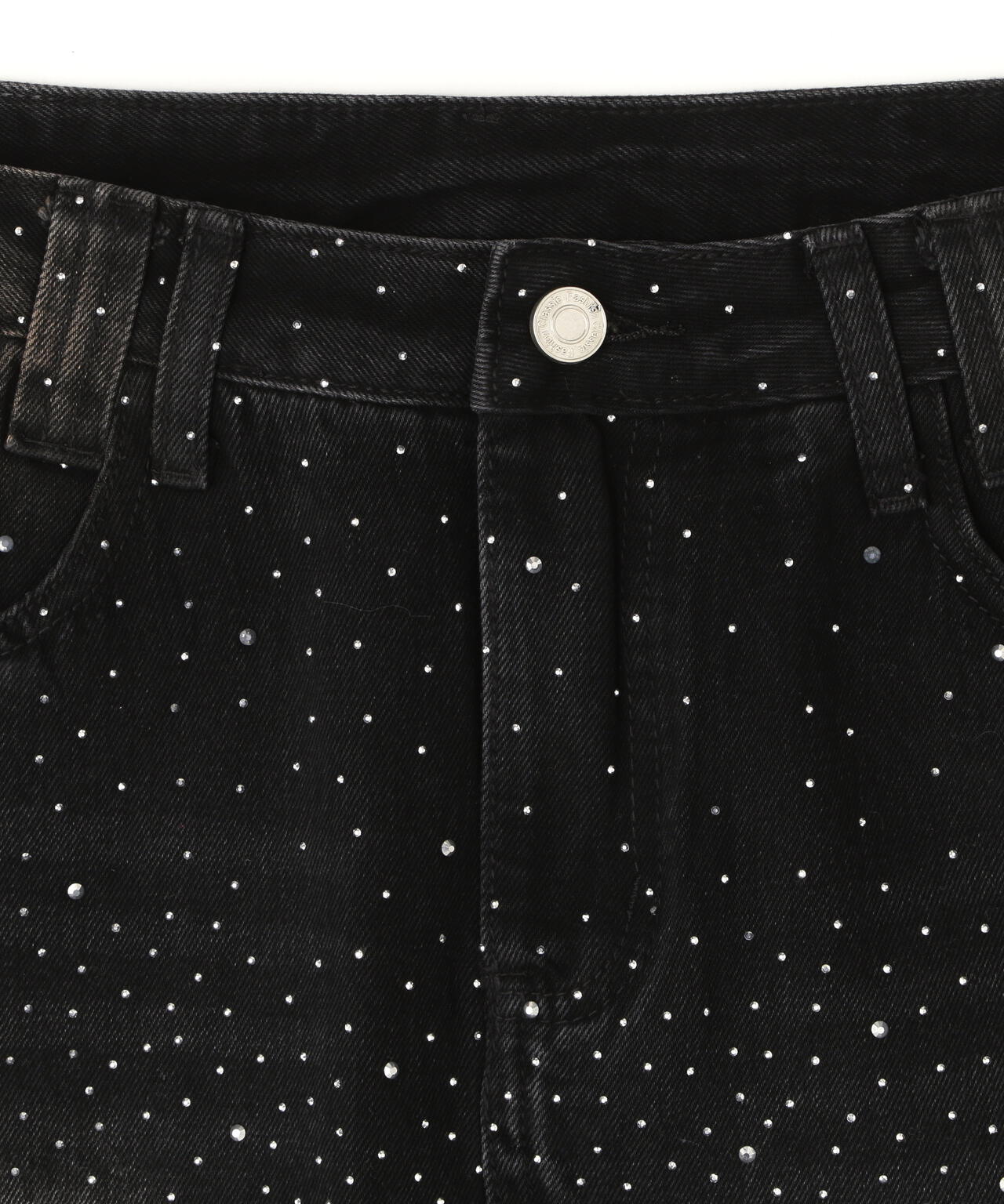 MAVYTH/メヴィス/RHINESTONE MINI SKIRT