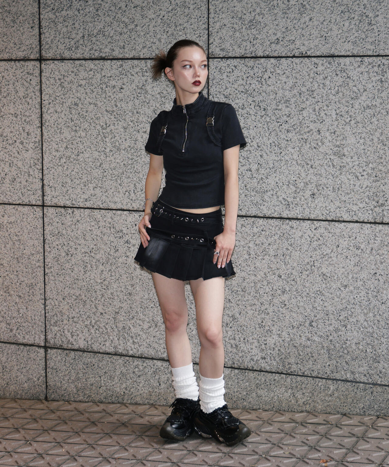 MAVYTH/メヴィス/DOUBLE BELTED SKIRT