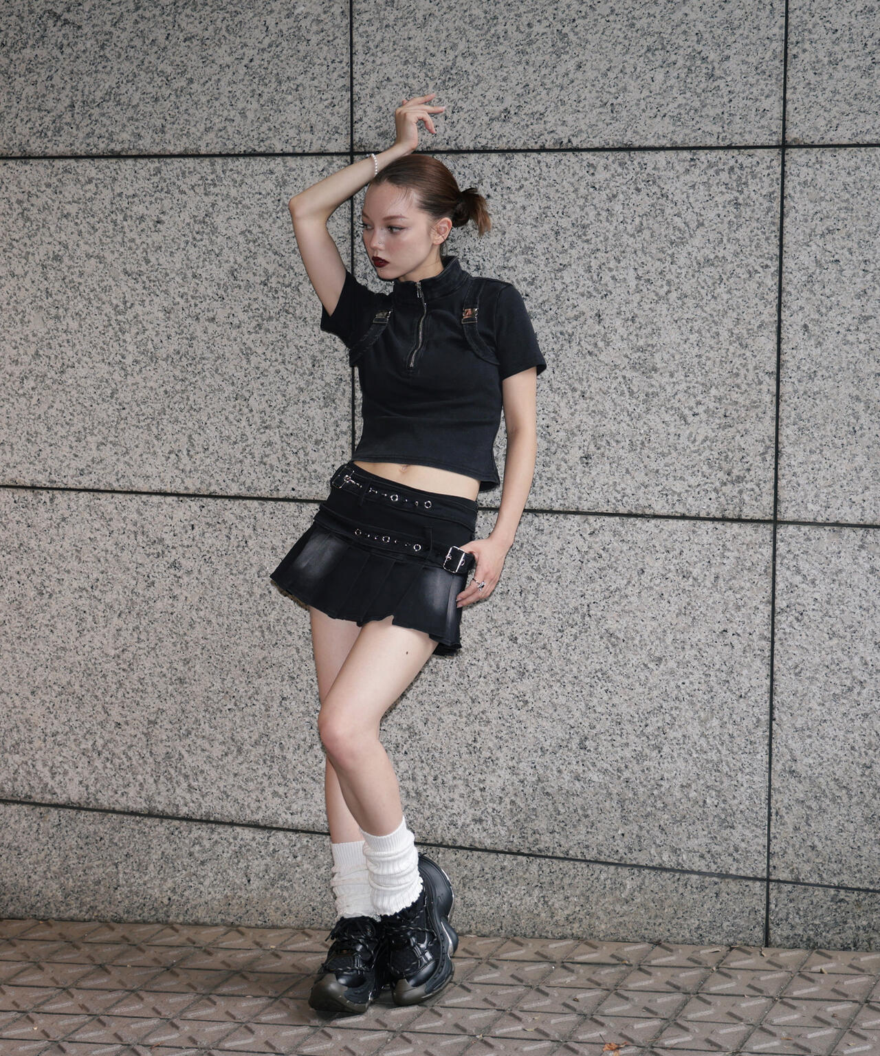 MAVYTH/メヴィス/DOUBLE BELTED SKIRT