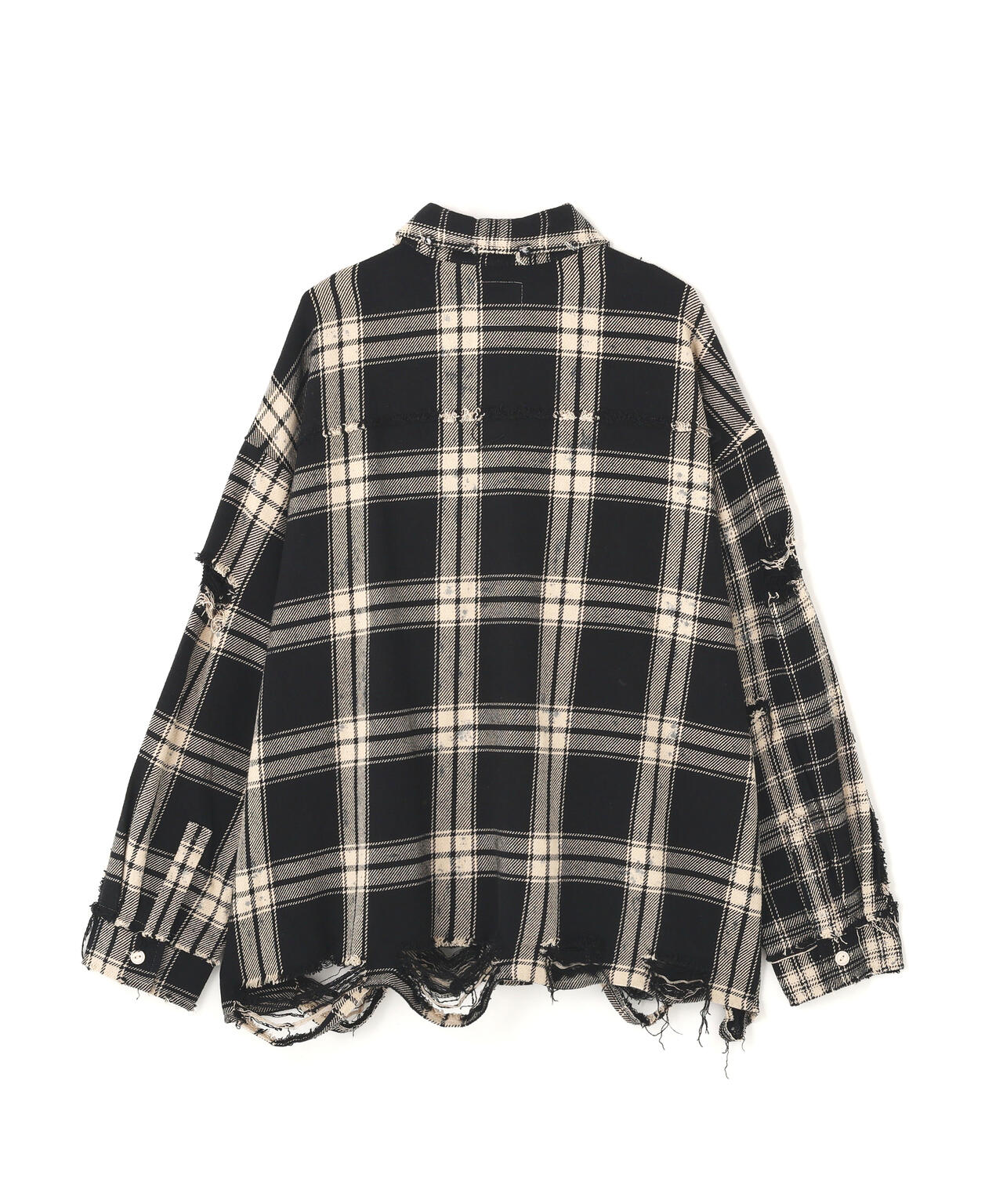 DankeSchon/ダンケシェーン/FLANNEL DAMAGE SHIRTS BI-COLOR