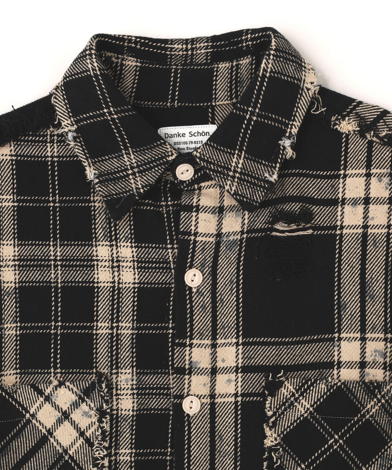DankeSchon/ダンケシェーン/FLANNEL DAMAGE SHIRTS BI-COLOR
