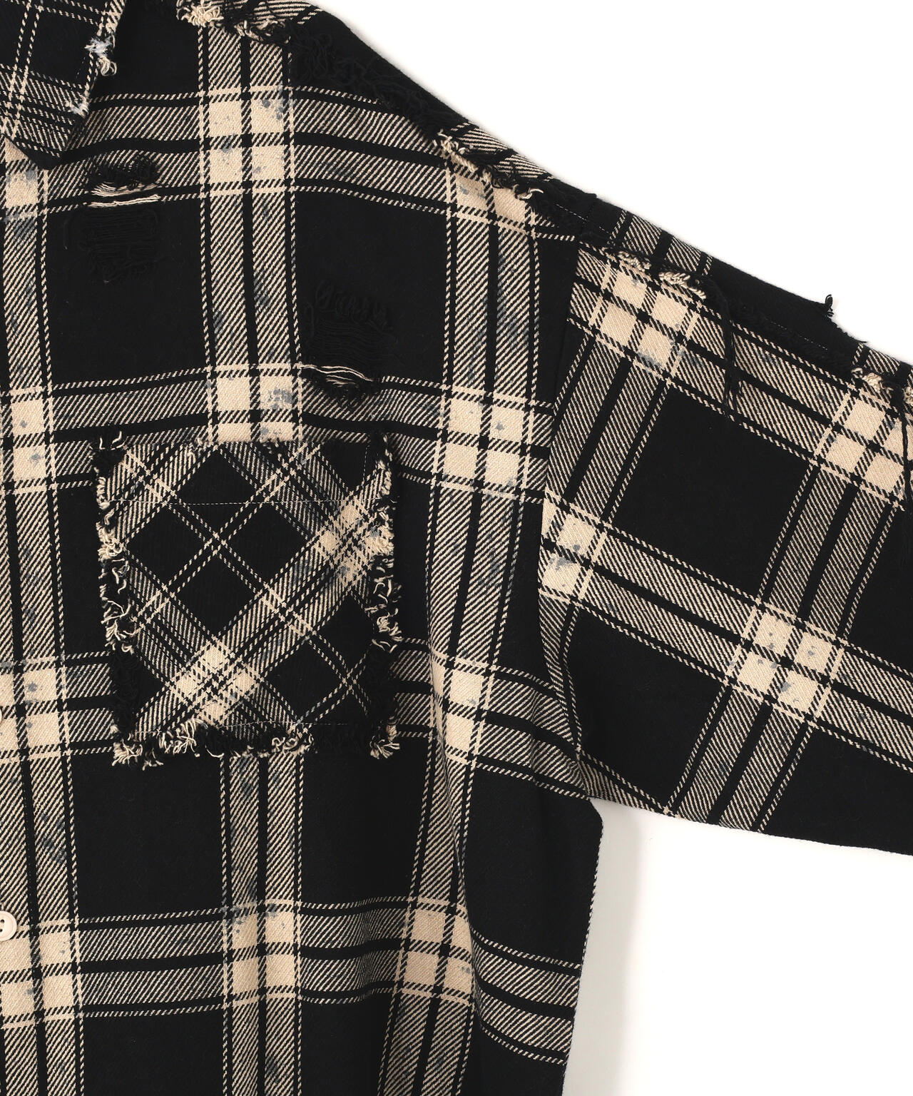 DankeSchon/ダンケシェーン/FLANNEL DAMAGE SHIRTS BI-COLOR
