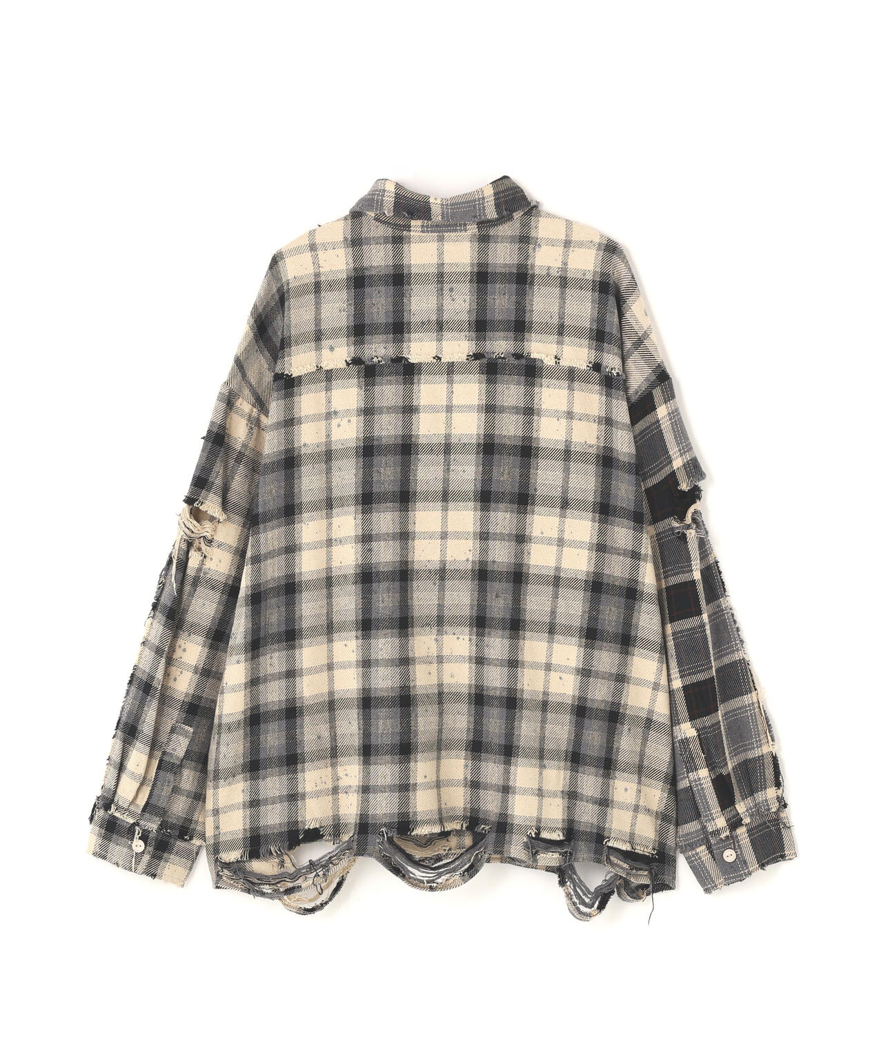 DankeSchon/ダンケシェーン/FLANNEL DAMAGE SHIRTS BI-COLOR