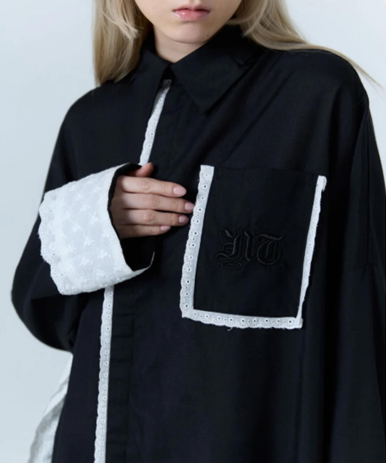 neith./ネイス/Handkerchief Shirt Dress