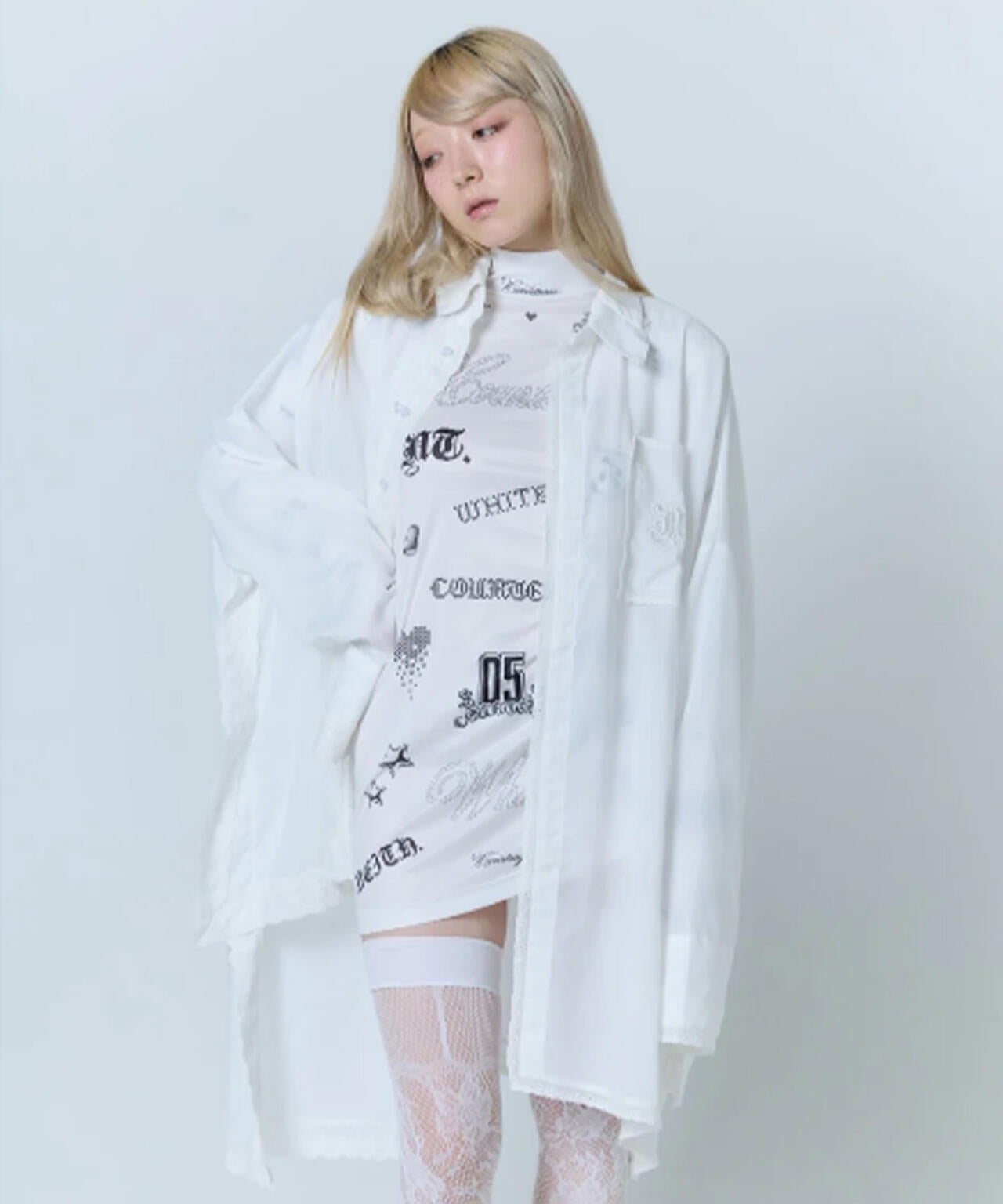 neith./ネイス/Handkerchief Shirt Dress