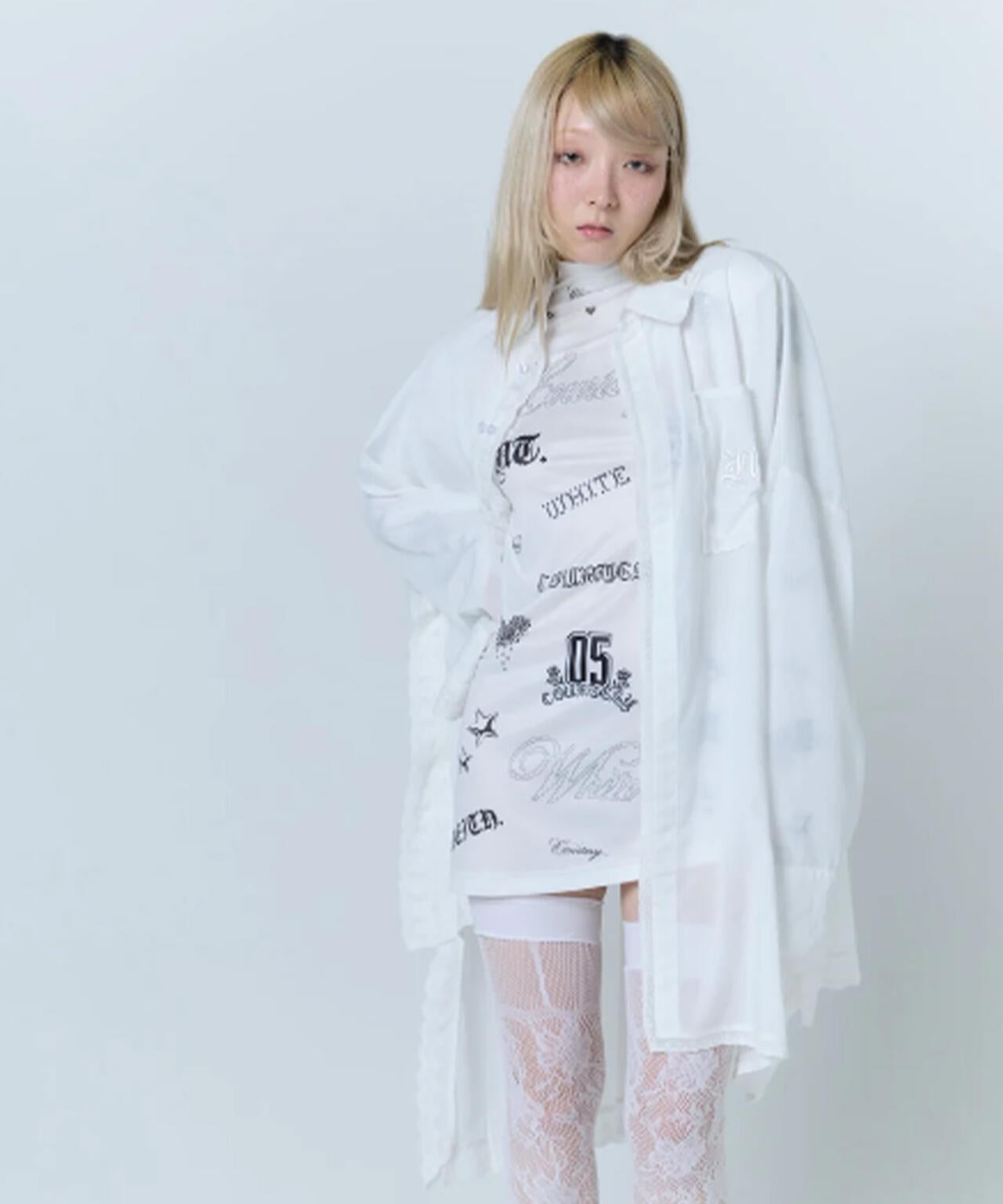 neith./ネイス/Handkerchief Shirt Dress