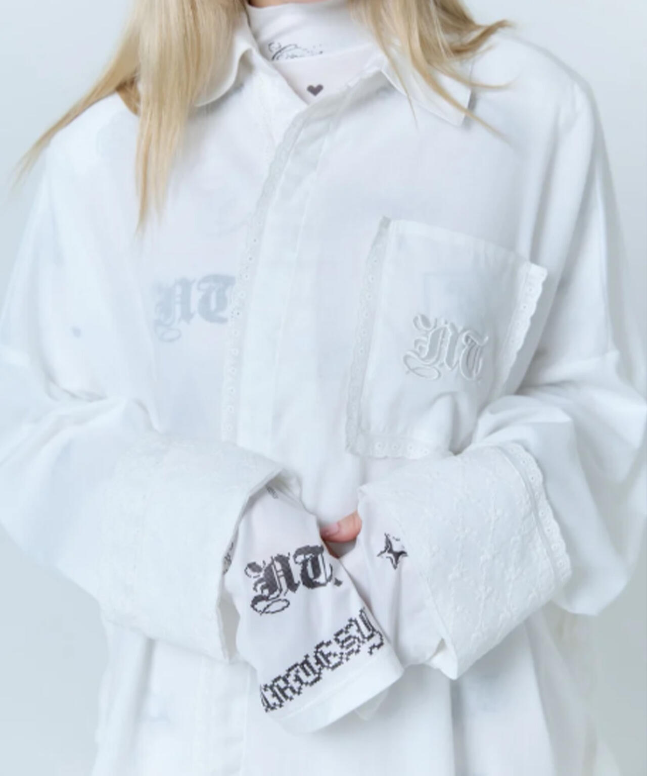 neith./ネイス/Handkerchief Shirt Dress