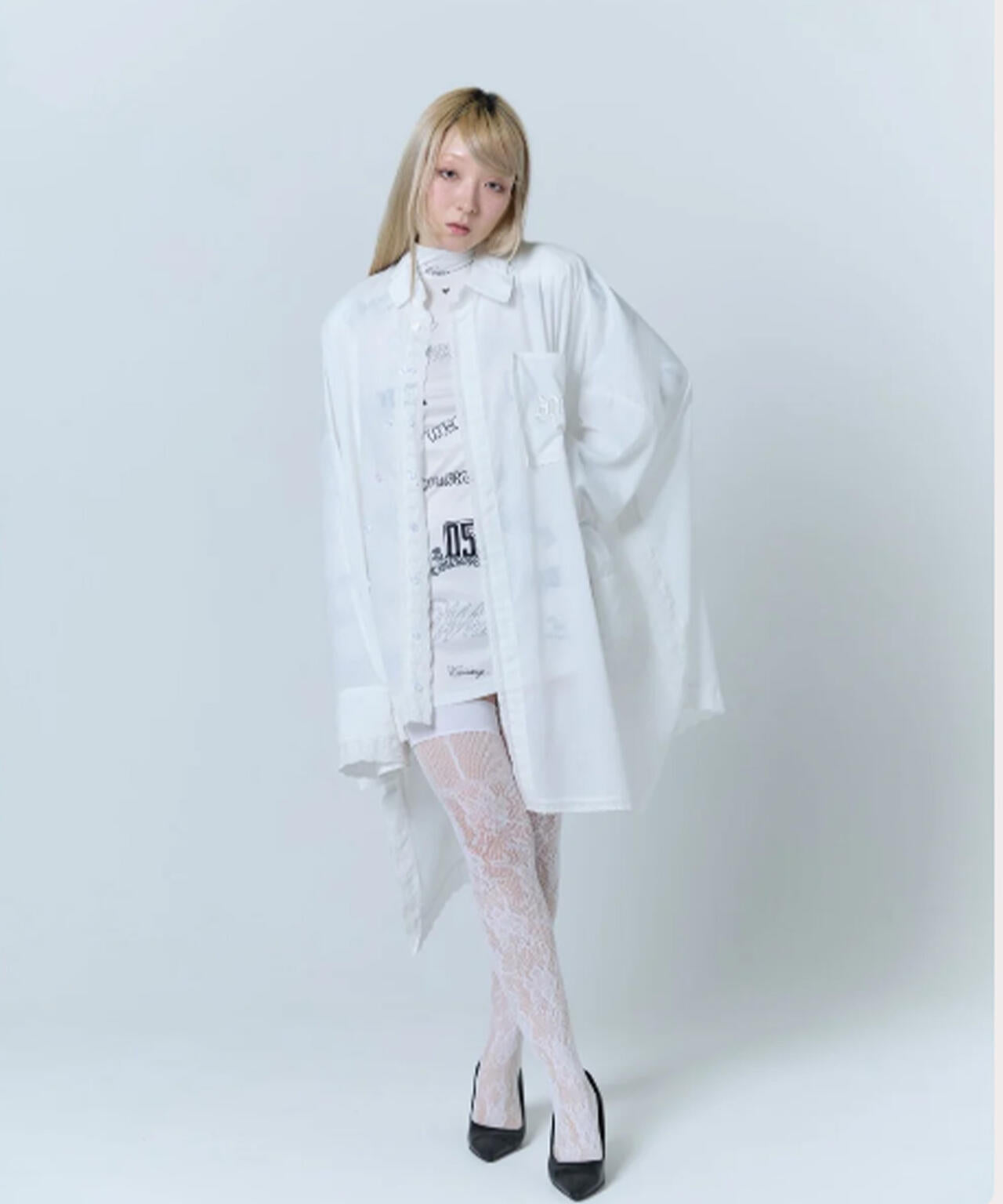 neith./ネイス/Handkerchief Shirt Dress