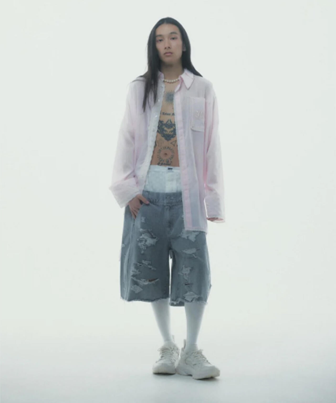 neith./ネイス/Handkerchief Shirt Dress