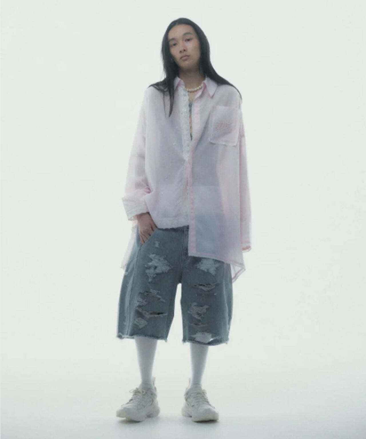 neith./ネイス/Handkerchief Shirt Dress