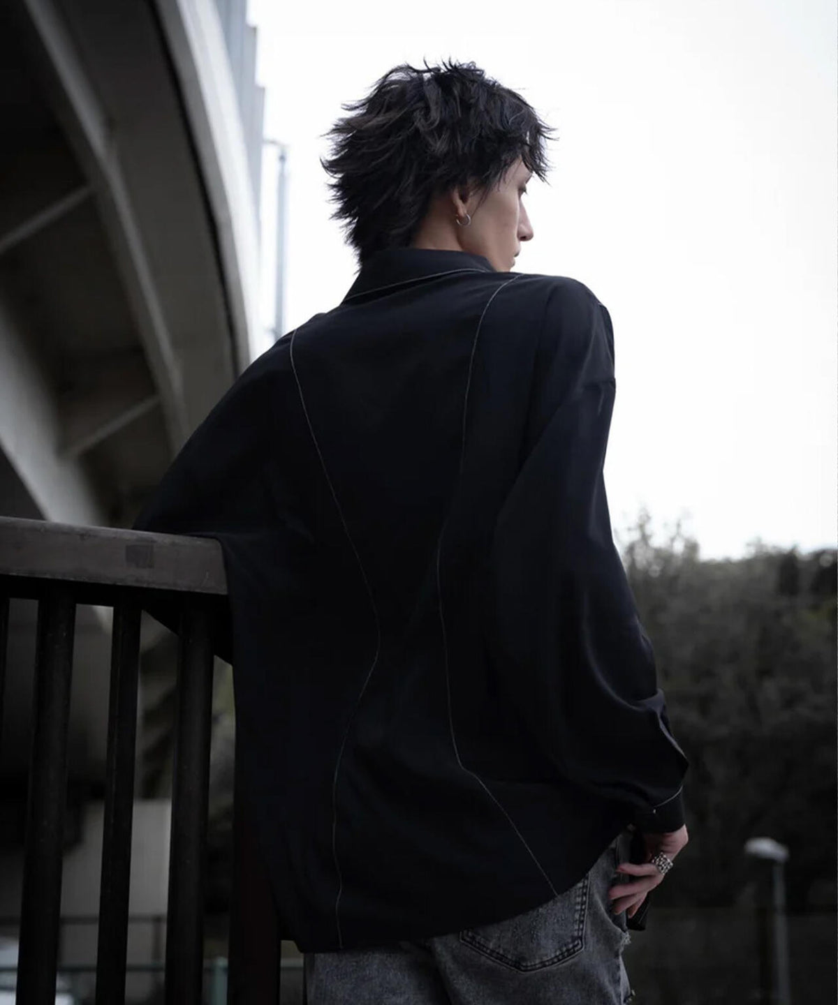 gibous/ギボス/Sheer Stitch Scorpion Shirt