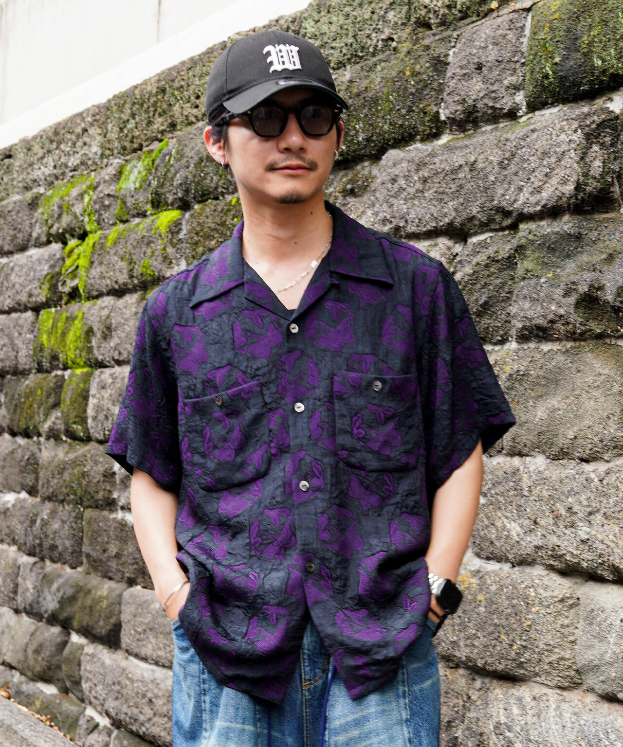 NEEDLES/ニードルズ/BUTTERFLY S/S ONE-UP SHIRT