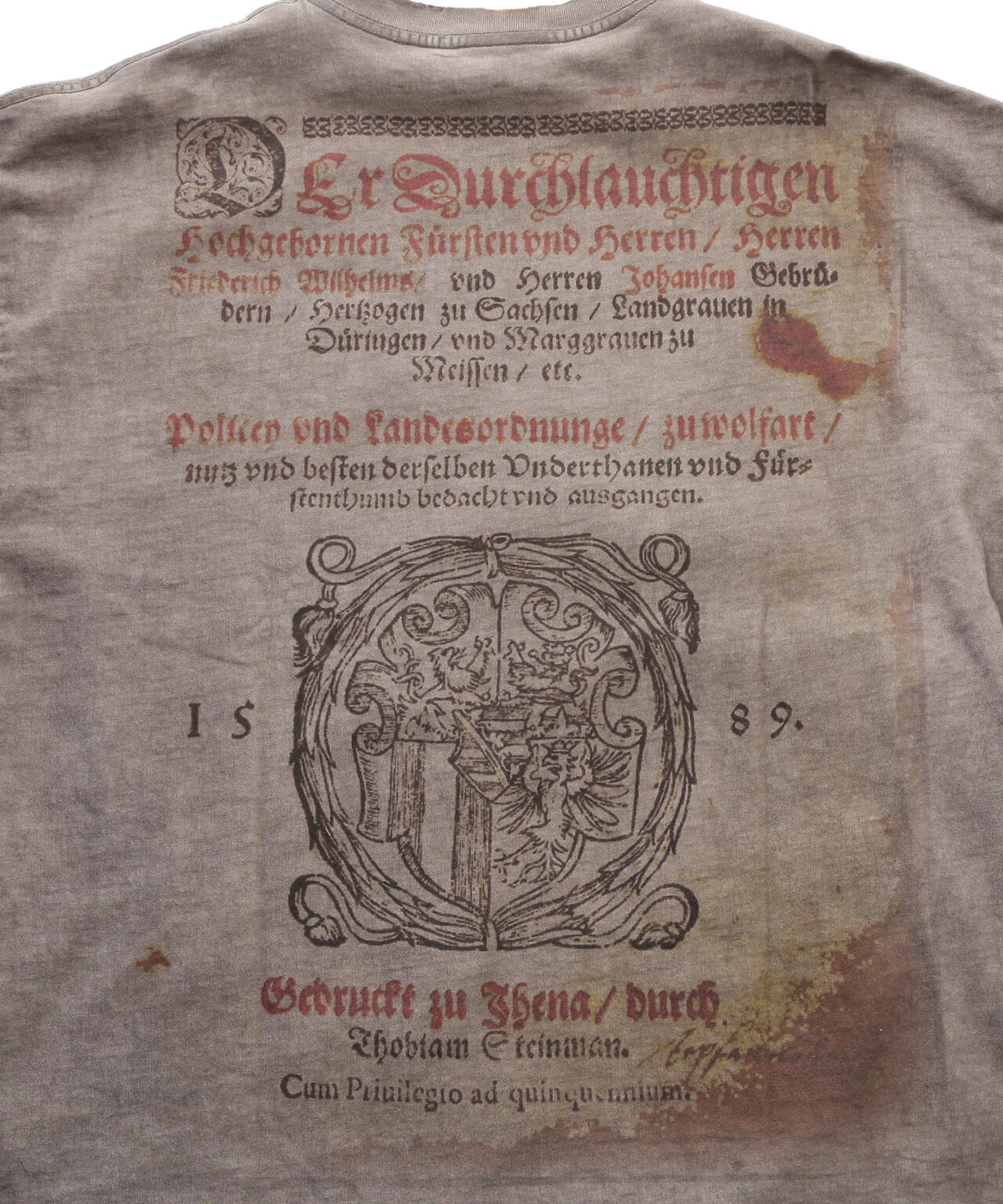 DankeSchon/ダンケシェーン/SPRAYBURN L/S TEE BIBLE