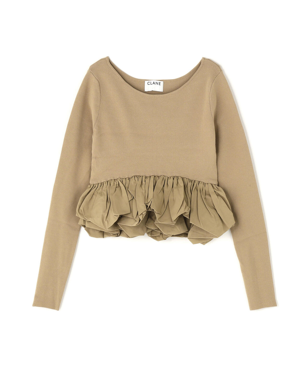 CLANE/クラネ/W BALLOON SHORT KNIT TOPS