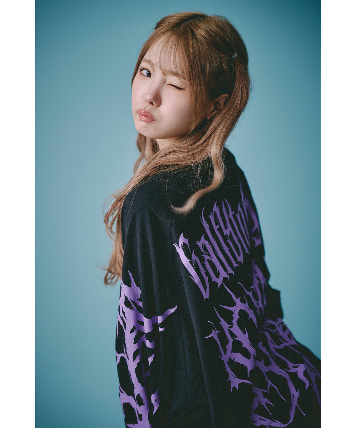 GALFY/ガルフィー/×松本いちか 小悪魔犬萌え袖ロンTEE