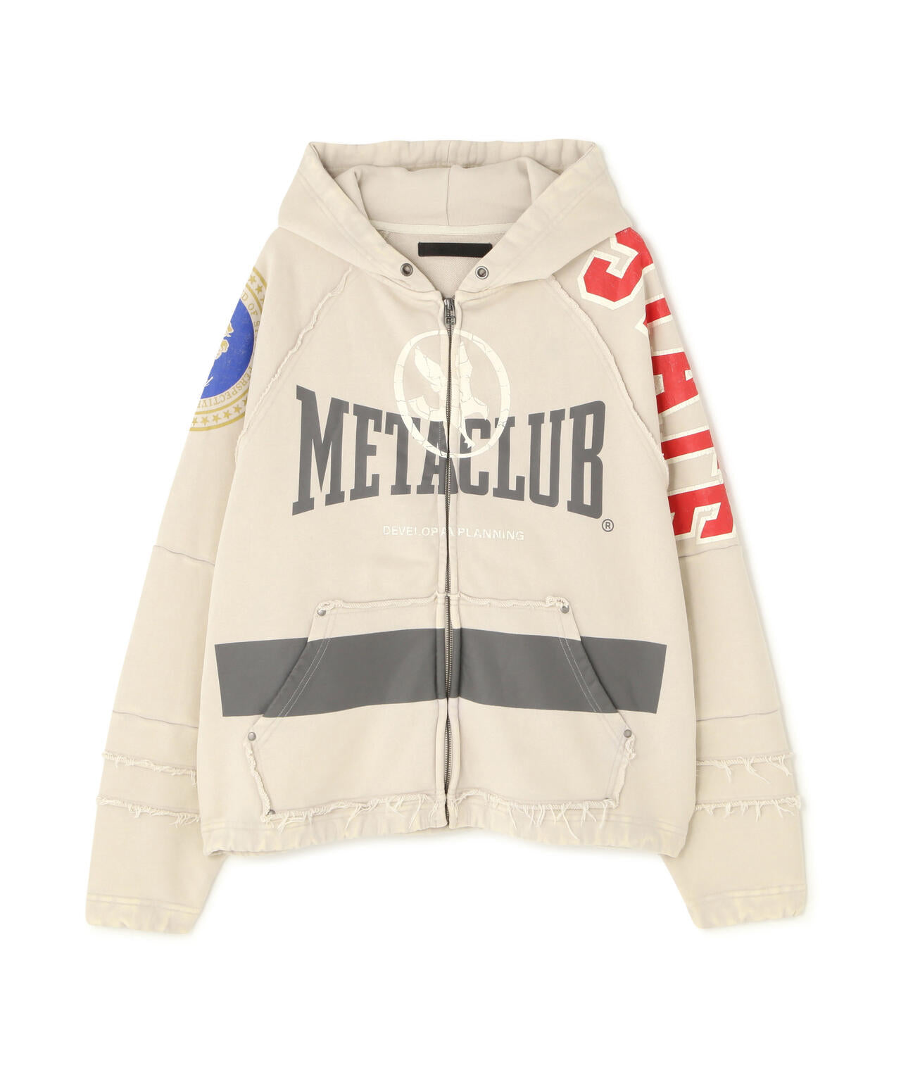 DankeSchon/ダンケシェーン/CHEMICAL SWEAT ZIP HOODIE METACLUB