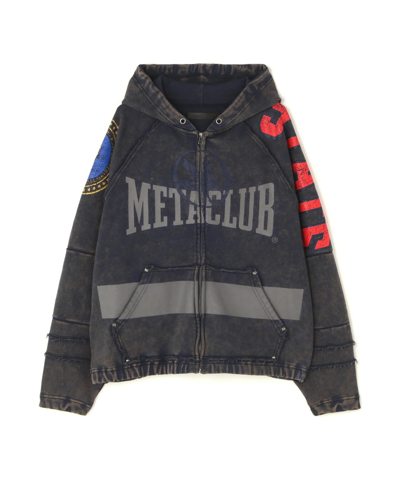 DankeSchon/ダンケシェーン/CHEMICAL SWEAT ZIP HOODIE METACLUB
