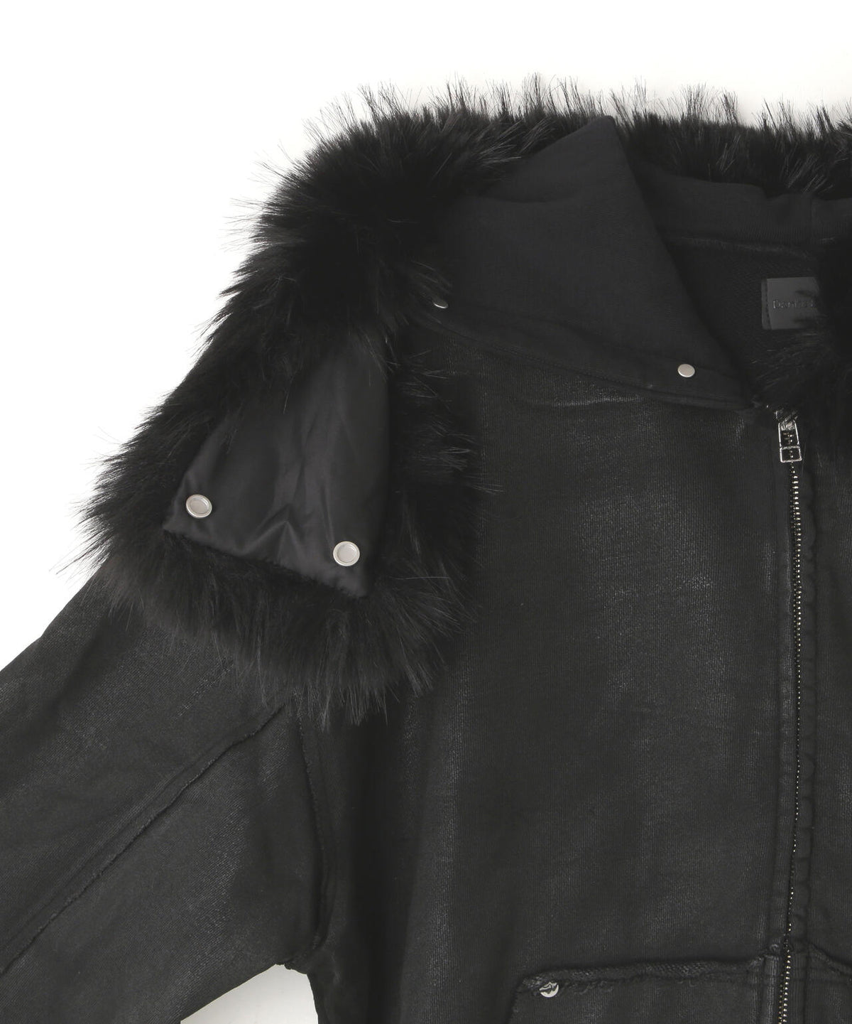 DankeSchon/ダンケシェーン/RUBBER SWEAT FUR ZIP HOODIE