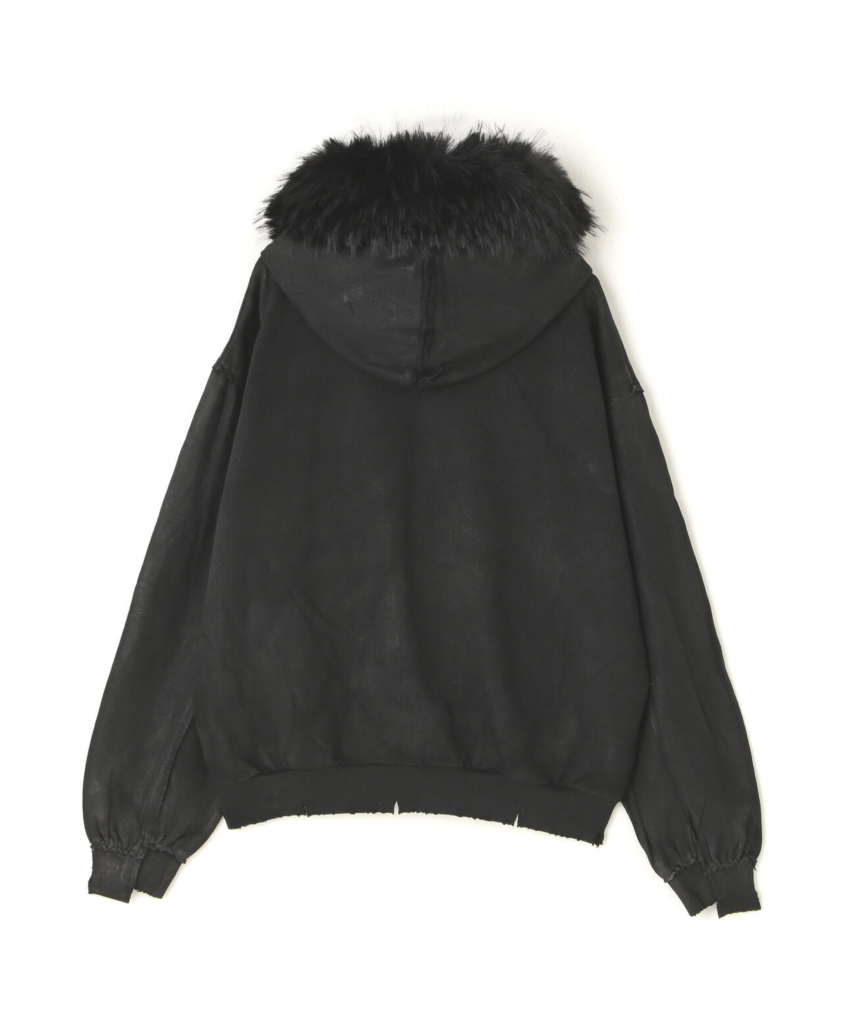 DankeSchon/ダンケシェーン/RUBBER SWEAT FUR ZIP HOODIE