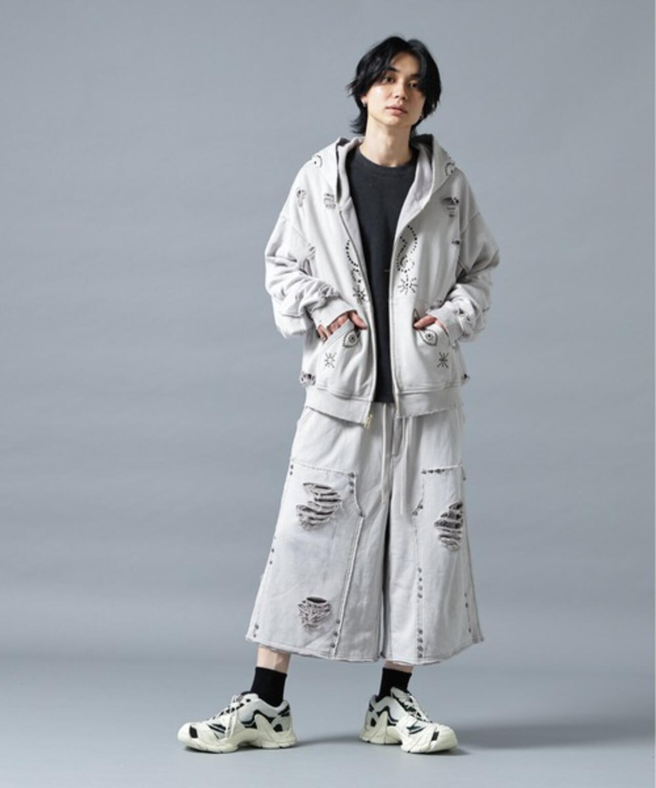 【WEB&DEPOT限定】DankeSchon/ダンケシェーン/SULFER CHEMICAL SWEAT ZIP HOODIE