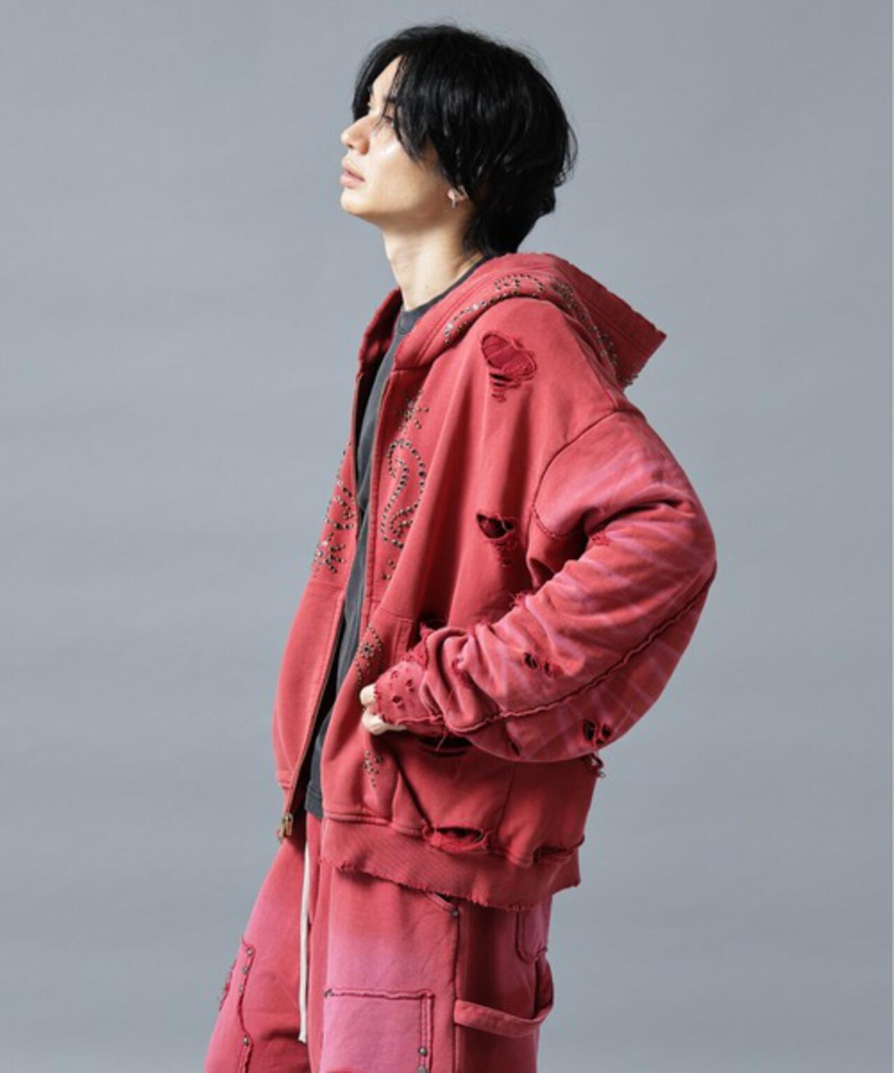 【WEB&DEPOT限定】DankeSchon/ダンケシェーン/SULFER CHEMICAL SWEAT ZIP HOODIE