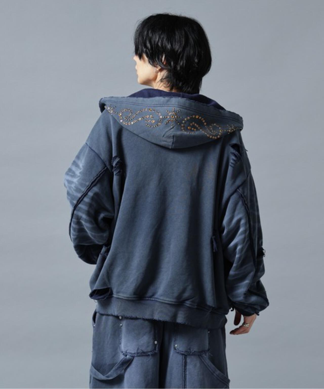 【WEB&DEPOT限定】DankeSchon/ダンケシェーン/SULFER CHEMICAL SWEAT ZIP HOODIE