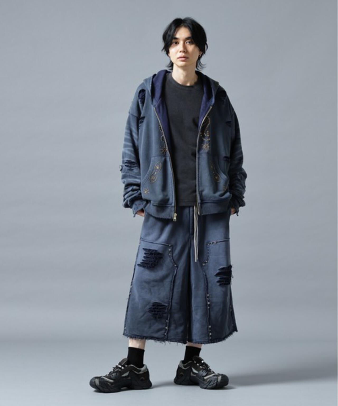【WEB&DEPOT限定】DankeSchon/ダンケシェーン/SULFER CHEMICAL SWEAT ZIP HOODIE