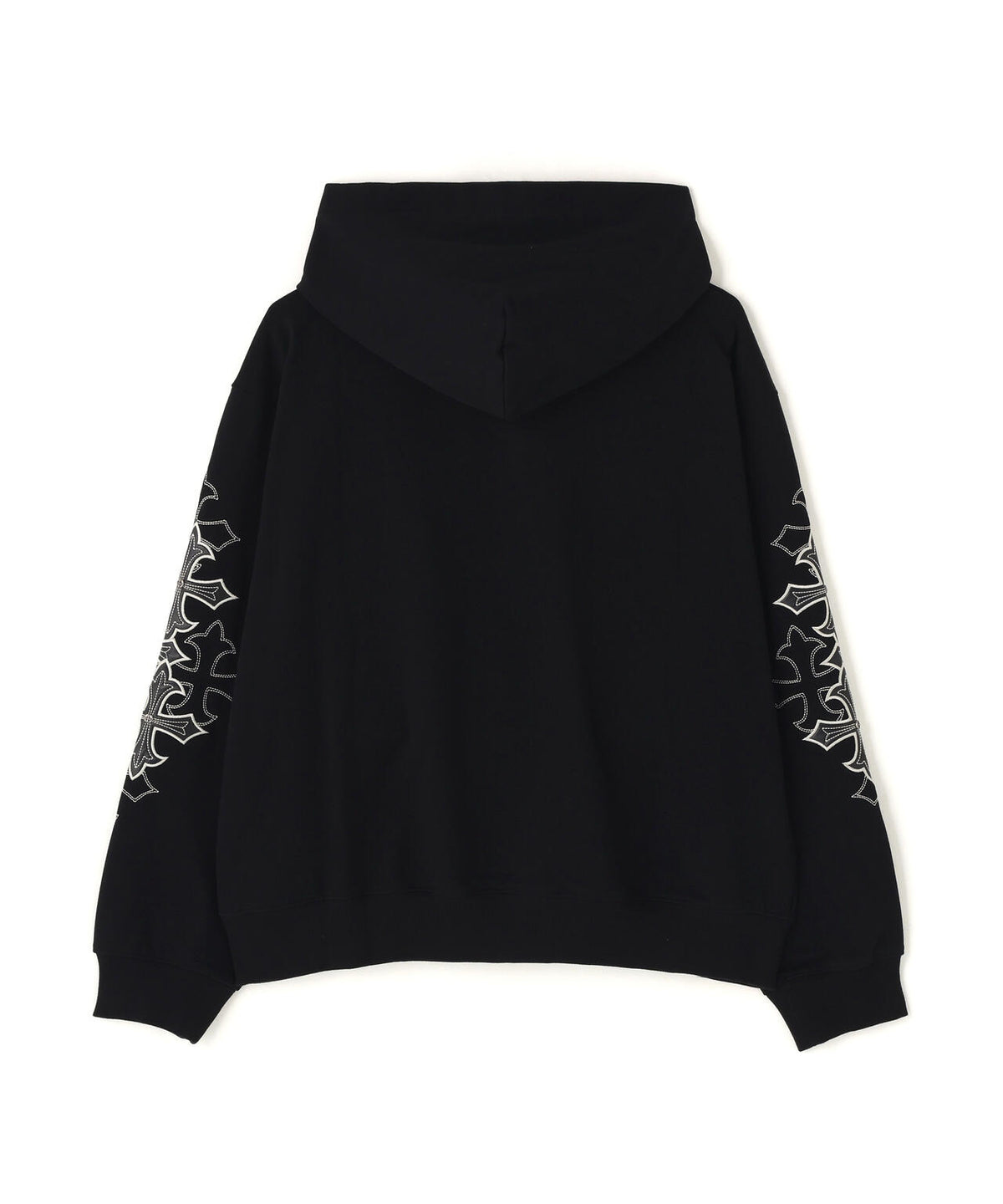 SUPPLIER/サプライヤー/Multiple Cross Leather Patch Zip Hoodie
