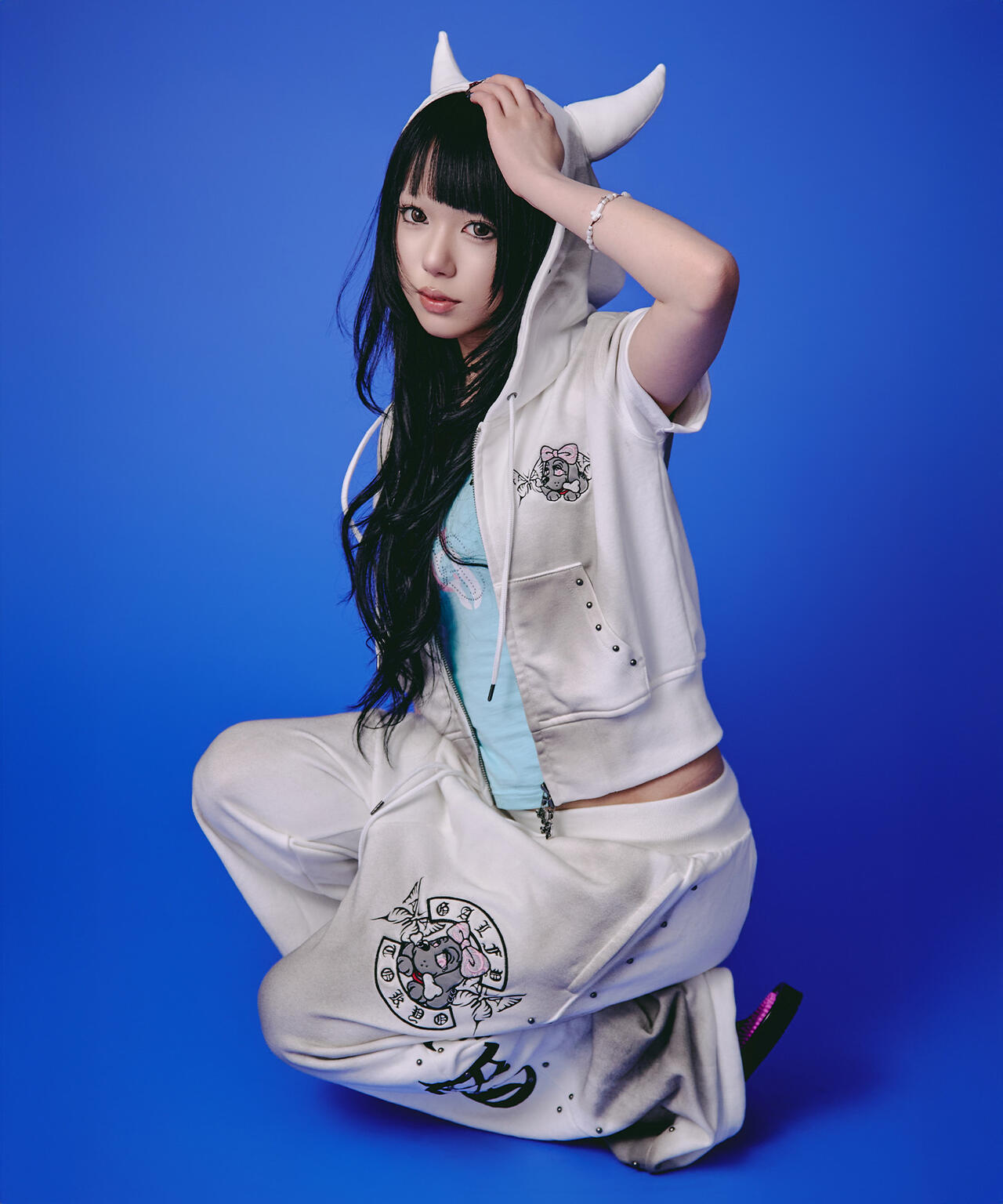 GALFY/ガルフィー/【LHP EXCLUSIVE】地雷ギャル フード半袖パーカー