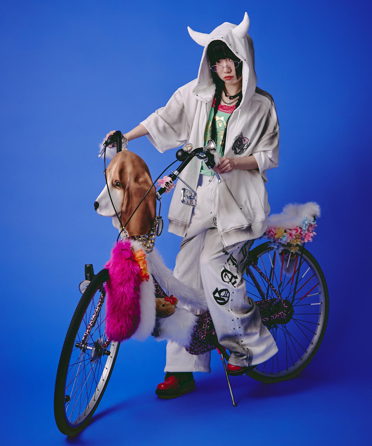 GALFY/ガルフィー/【LHP EXCLUSIVE】地雷ギャル フード半袖パーカー