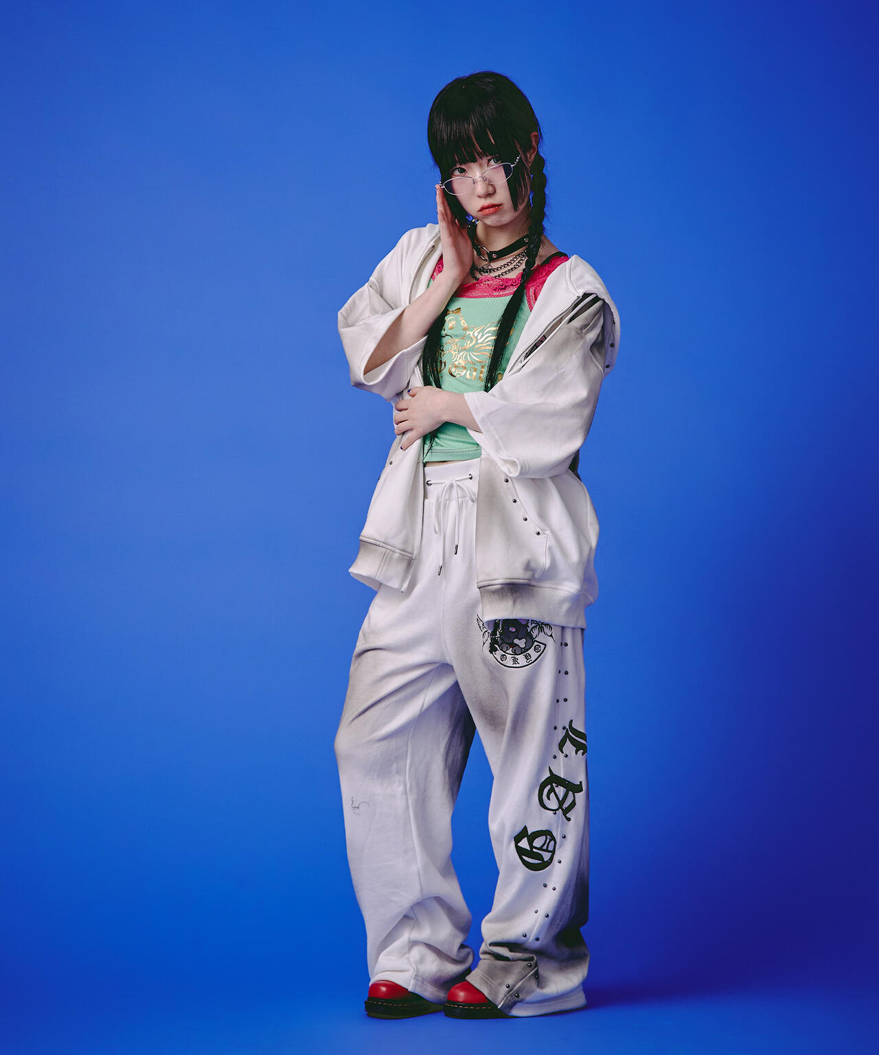 GALFY/ガルフィー/【LHP EXCLUSIVE】地雷ギャル フード半袖パーカー