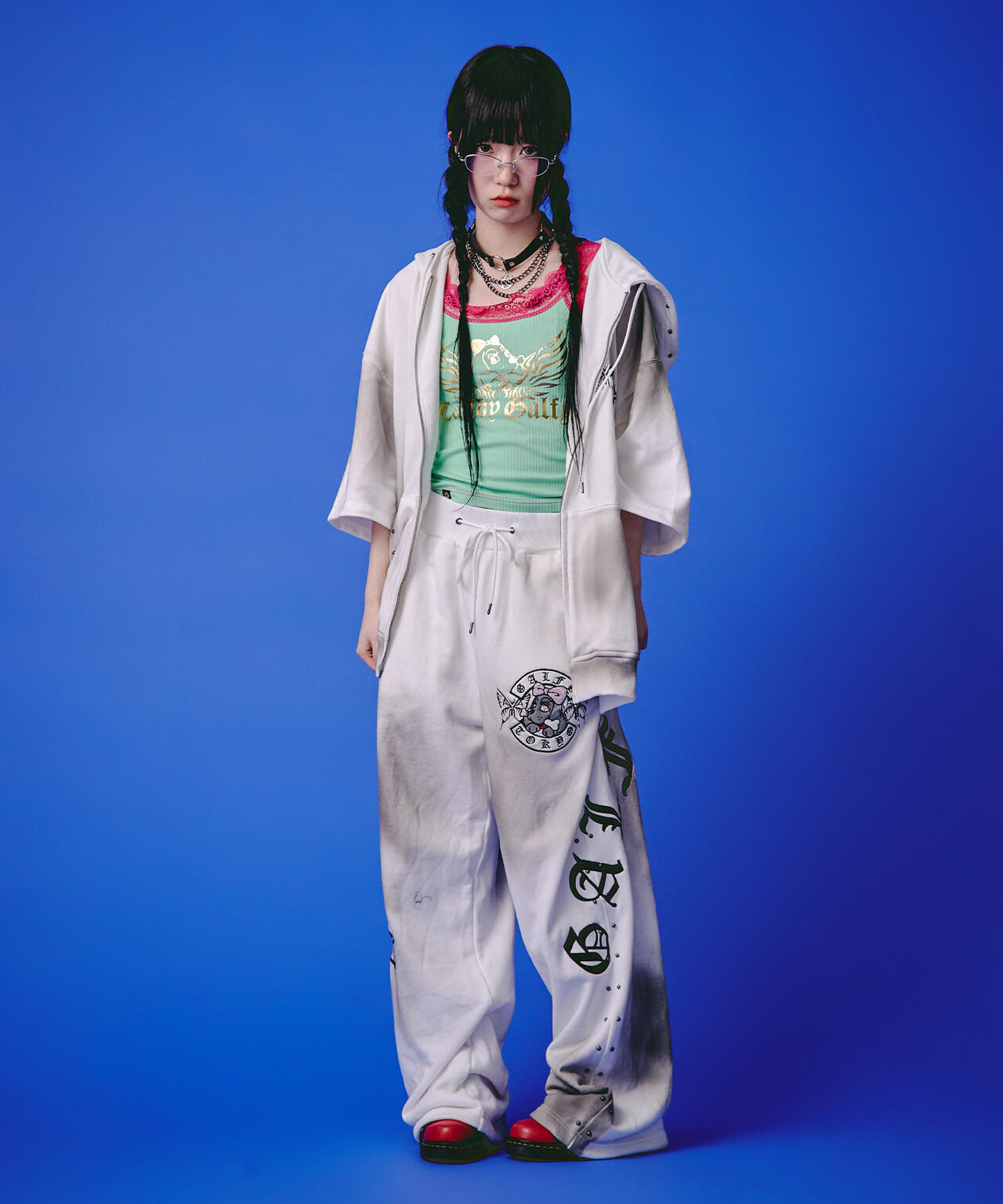 GALFY/ガルフィー/【LHP EXCLUSIVE】地雷ギャル フード半袖パーカー