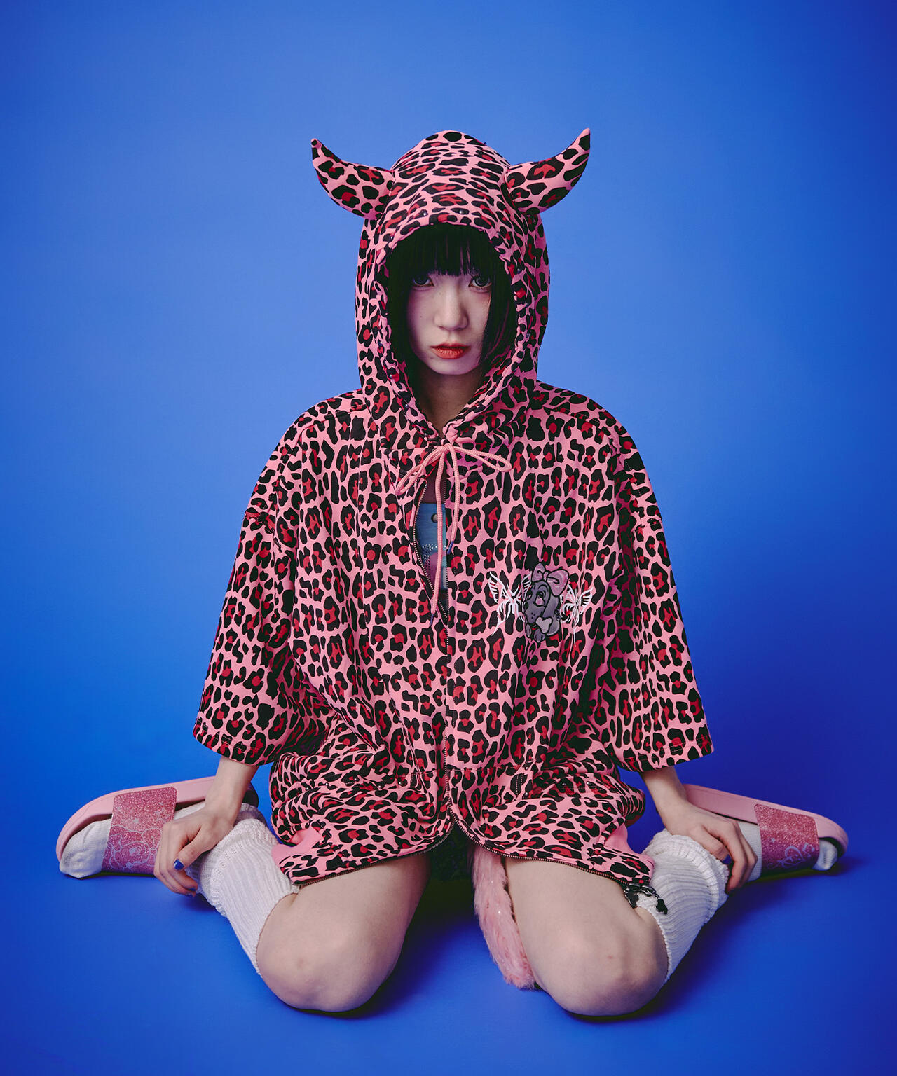 GALFY/ガルフィー/【LHP EXCLUSIVE】地雷ギャル フード半袖パーカー