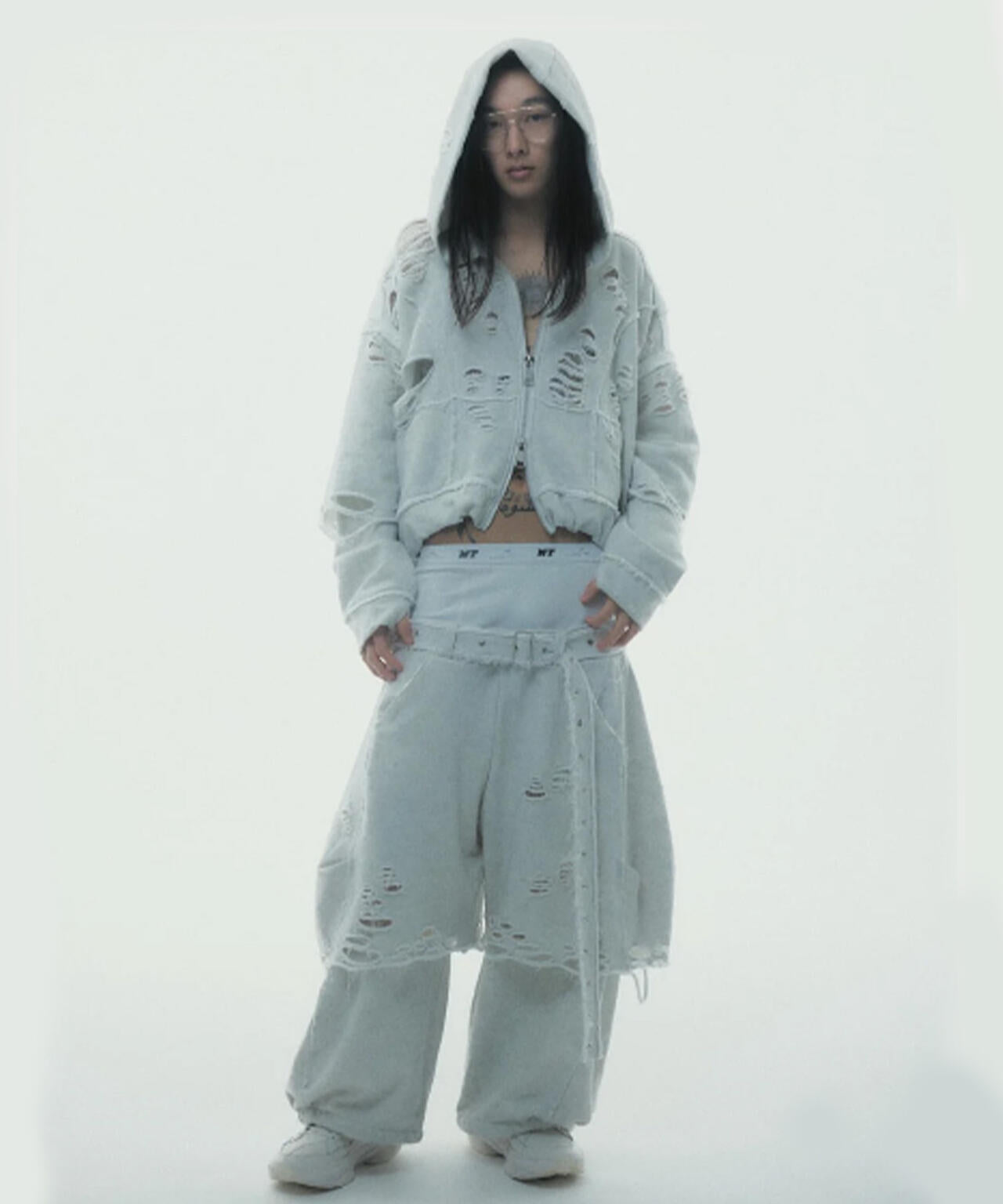 neith./ネイス/Destroyed Crush Hoodie