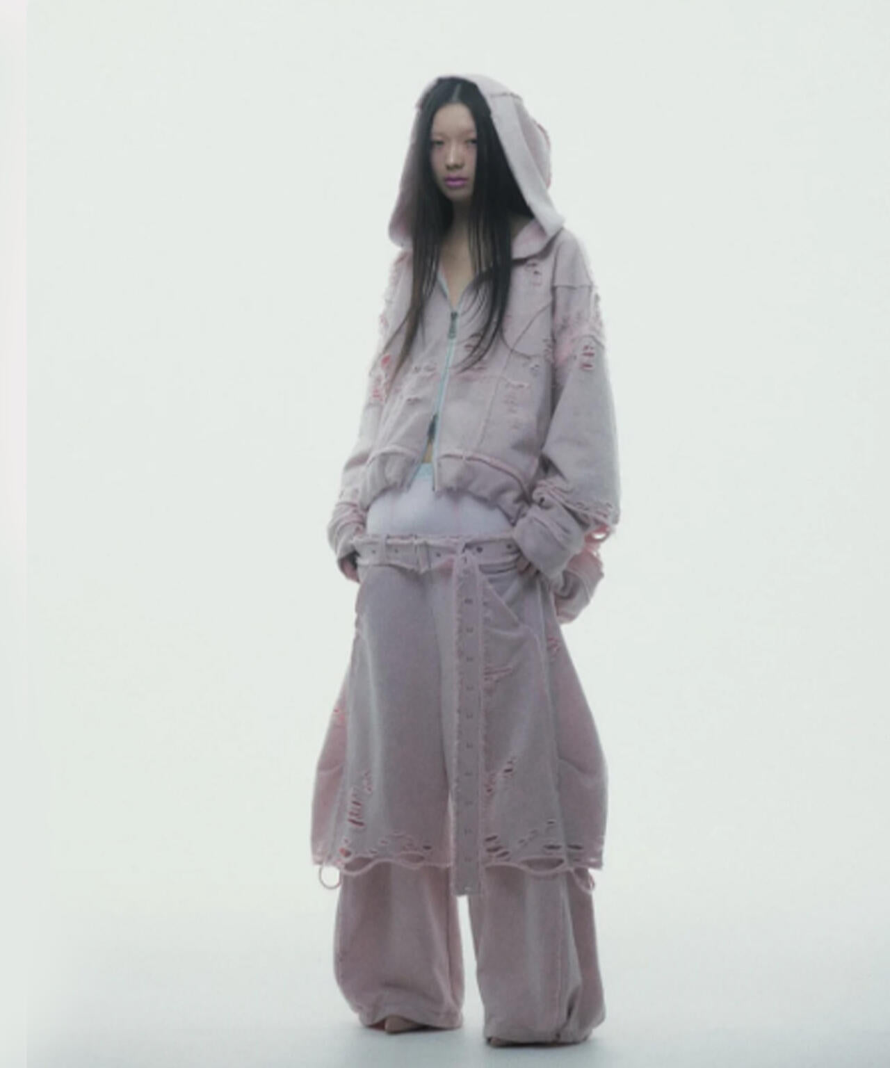 neith./ネイス/Destroyed Crush Hoodie