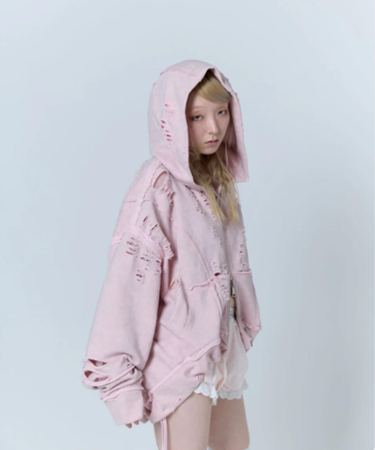 neith./ネイス/Destroyed Crush Hoodie