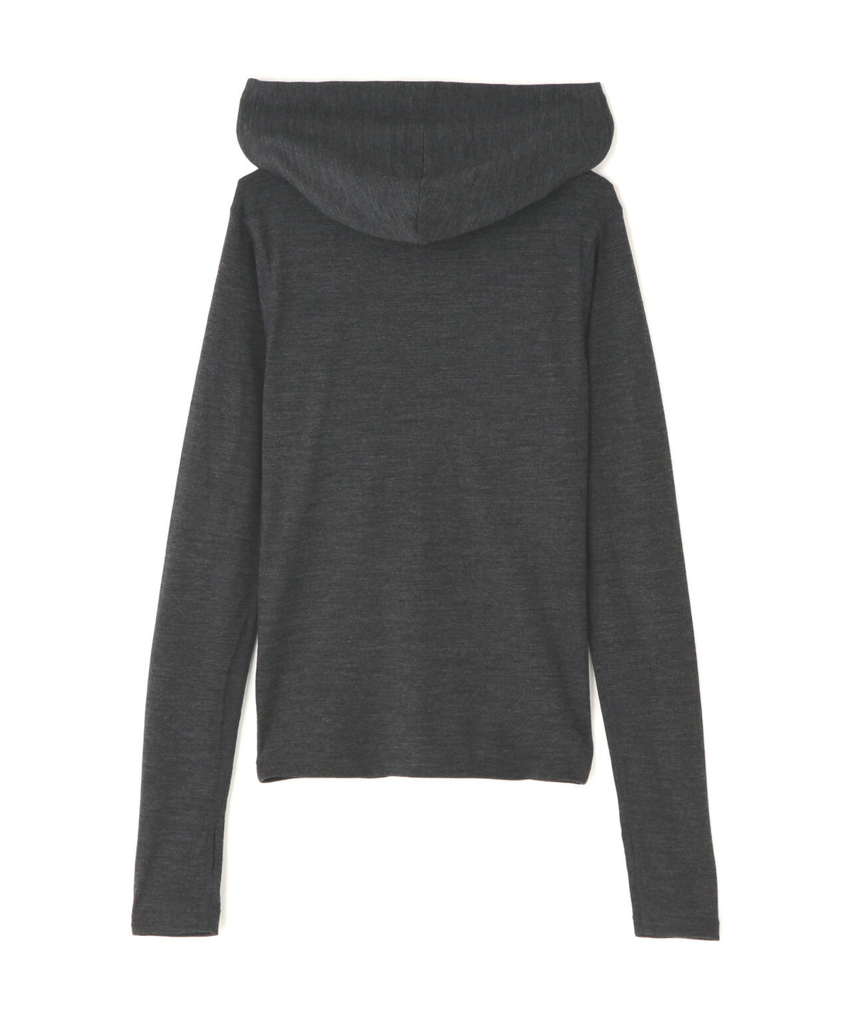 CLANE/クラネ/HALF ZIP WOOL HOODED TOPS