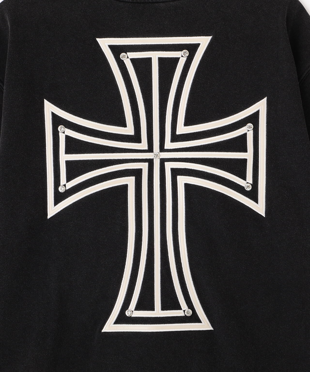 UNKNOWN LONDON/アンノウンロンドン/【LHP EXCLUSIVE】LEATHER CROSS TEE
