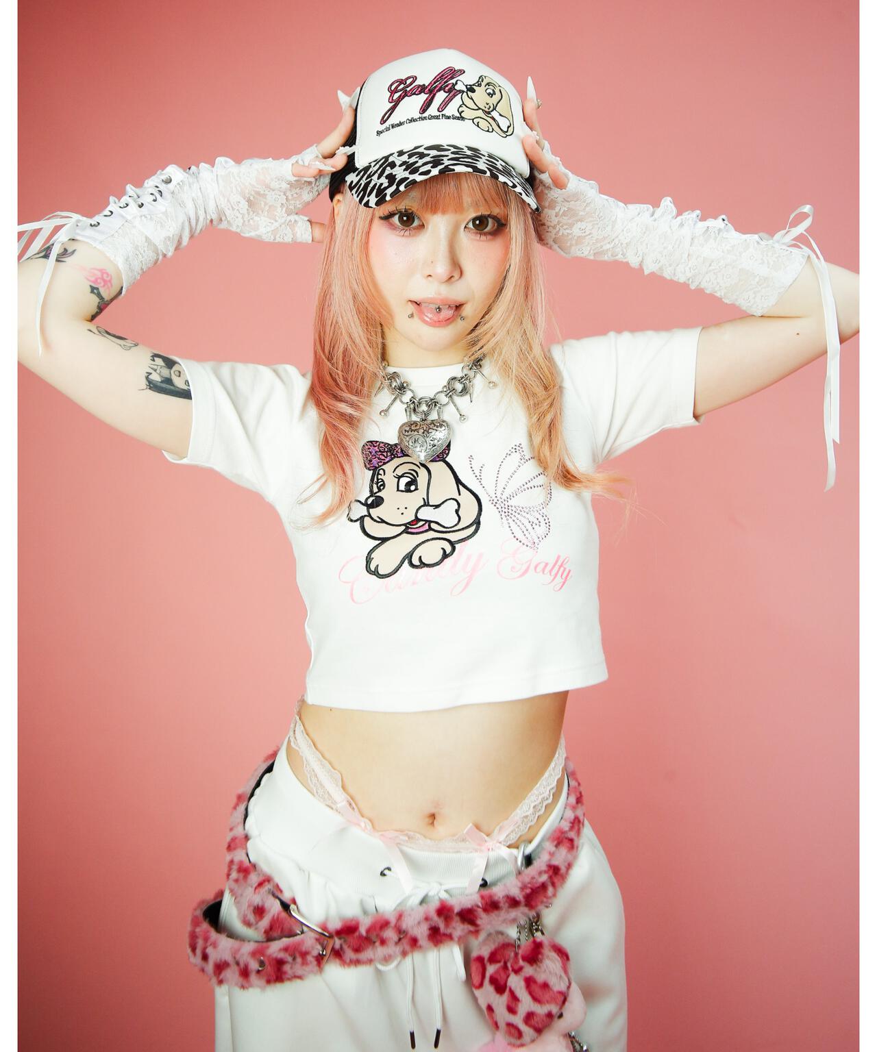 CANDYGALFY/キャンディーガルフィー/ピカピカギャルちゃんバタフライチビTee/162065