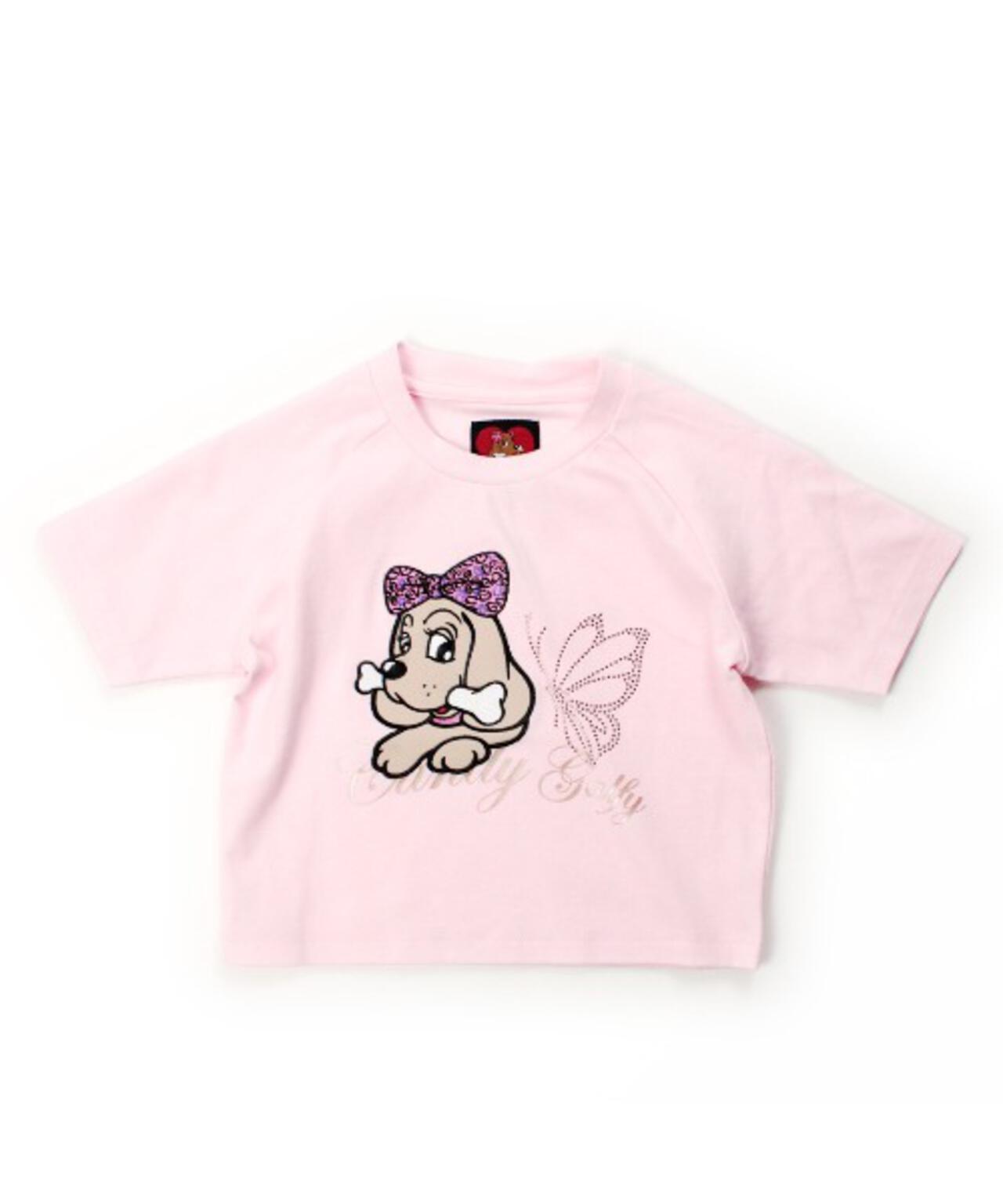 CANDYGALFY/キャンディーガルフィー/ピカピカギャルちゃんバタフライチビTee/162065