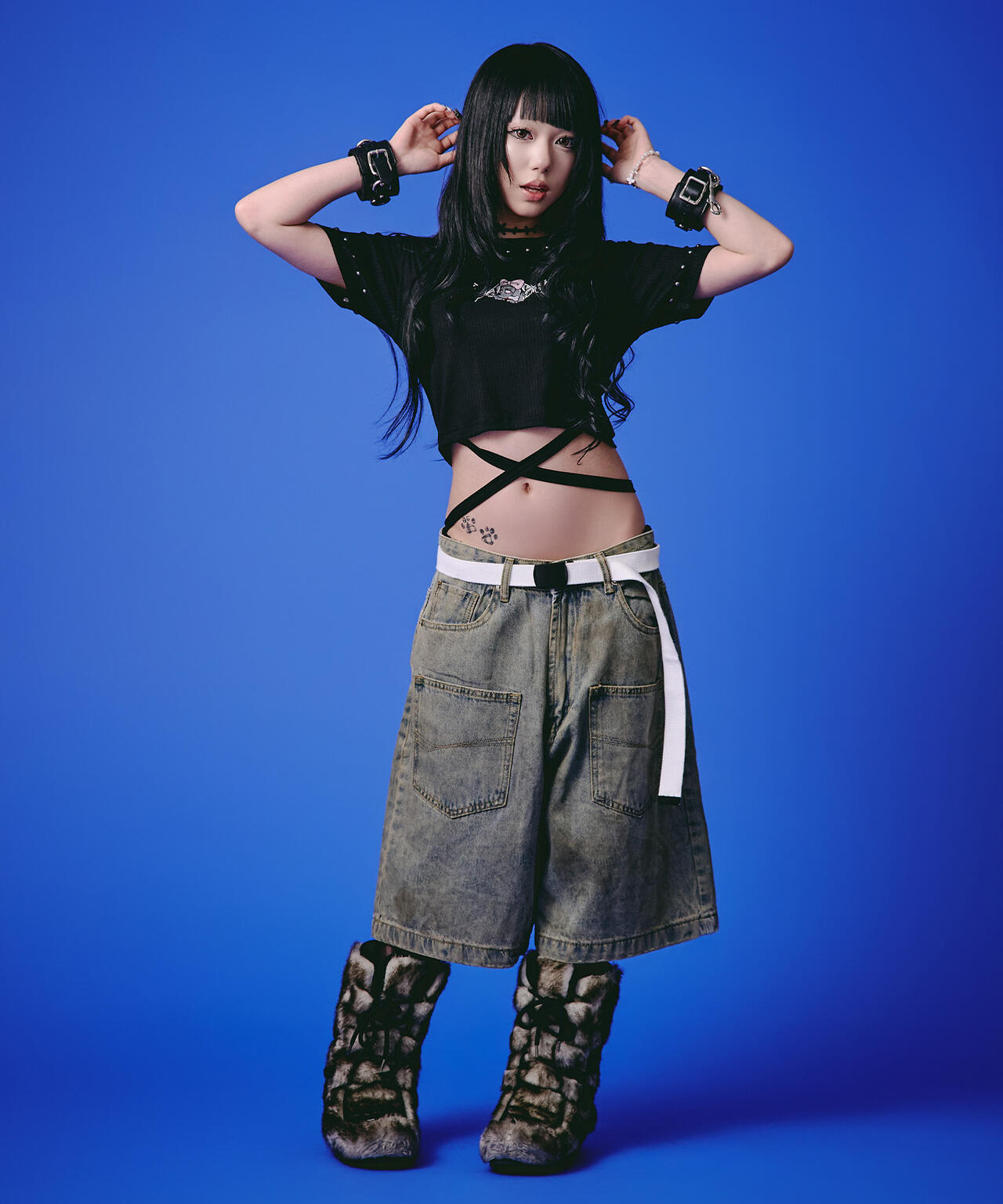 GALFY/ガルフィー/【LHP EXCLUSIVE】地雷ギャル リブ半袖TEE